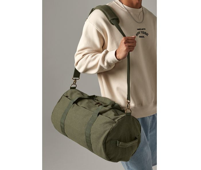 Sac polochon en toile lavée