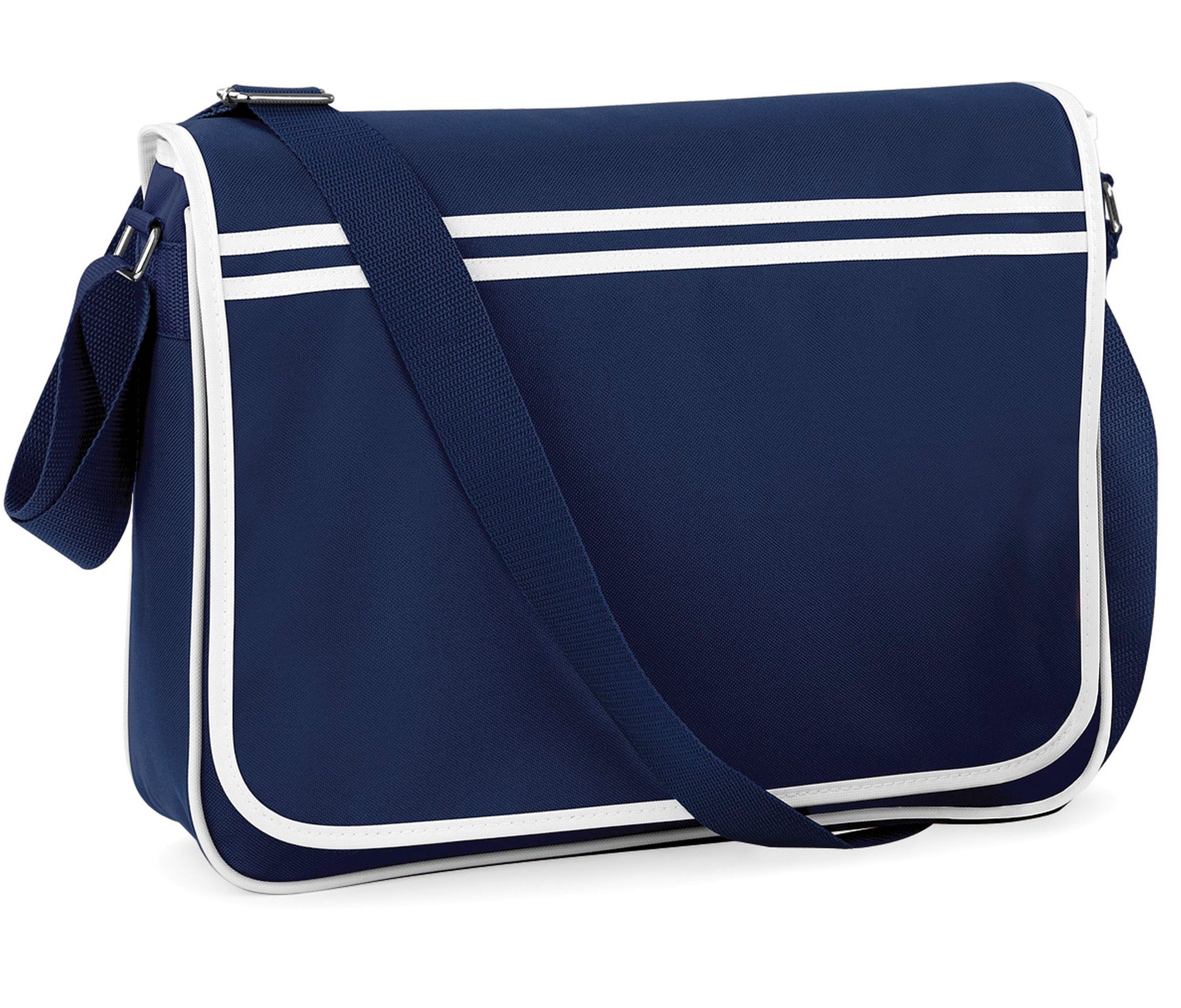 Sacoche Messenger Style Rétro - Navy/white