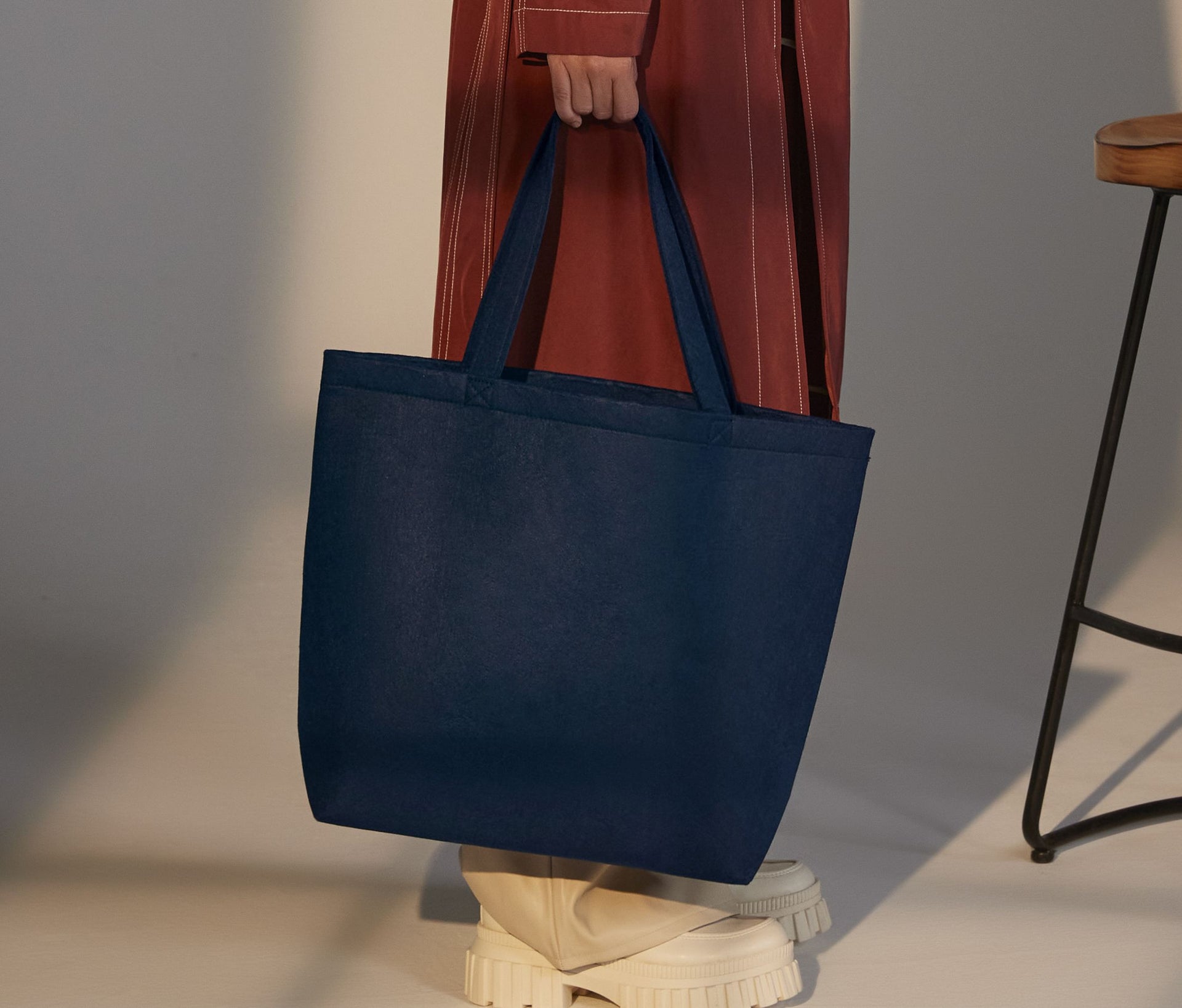 Sac de courses en feutrine