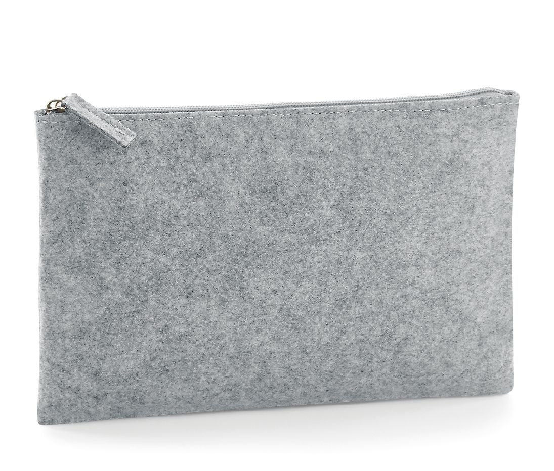 Pochette à Accessoires en Feutrine - Grey Melange