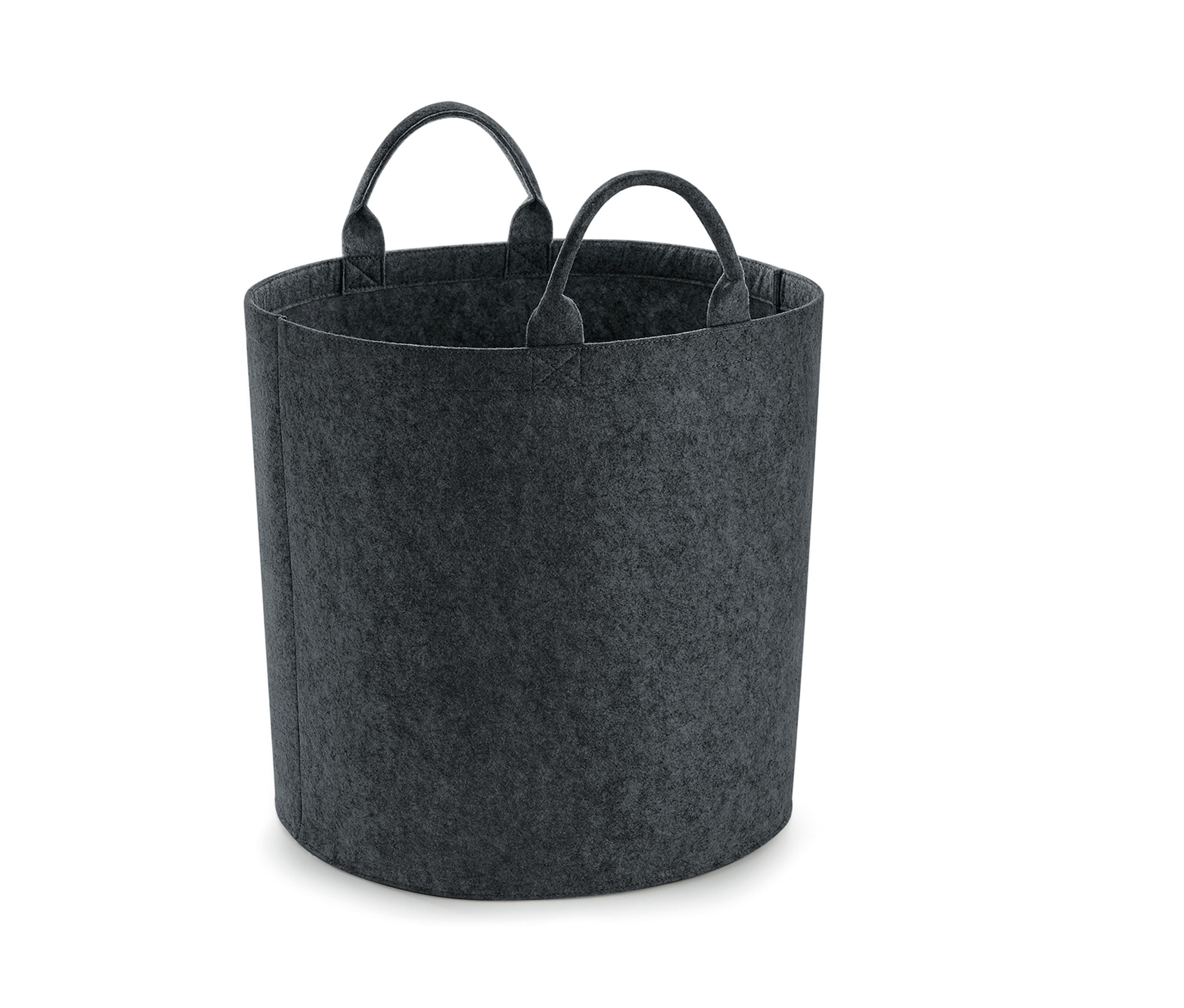 Panier en Polyester Feutrine - Charcoal Melange
