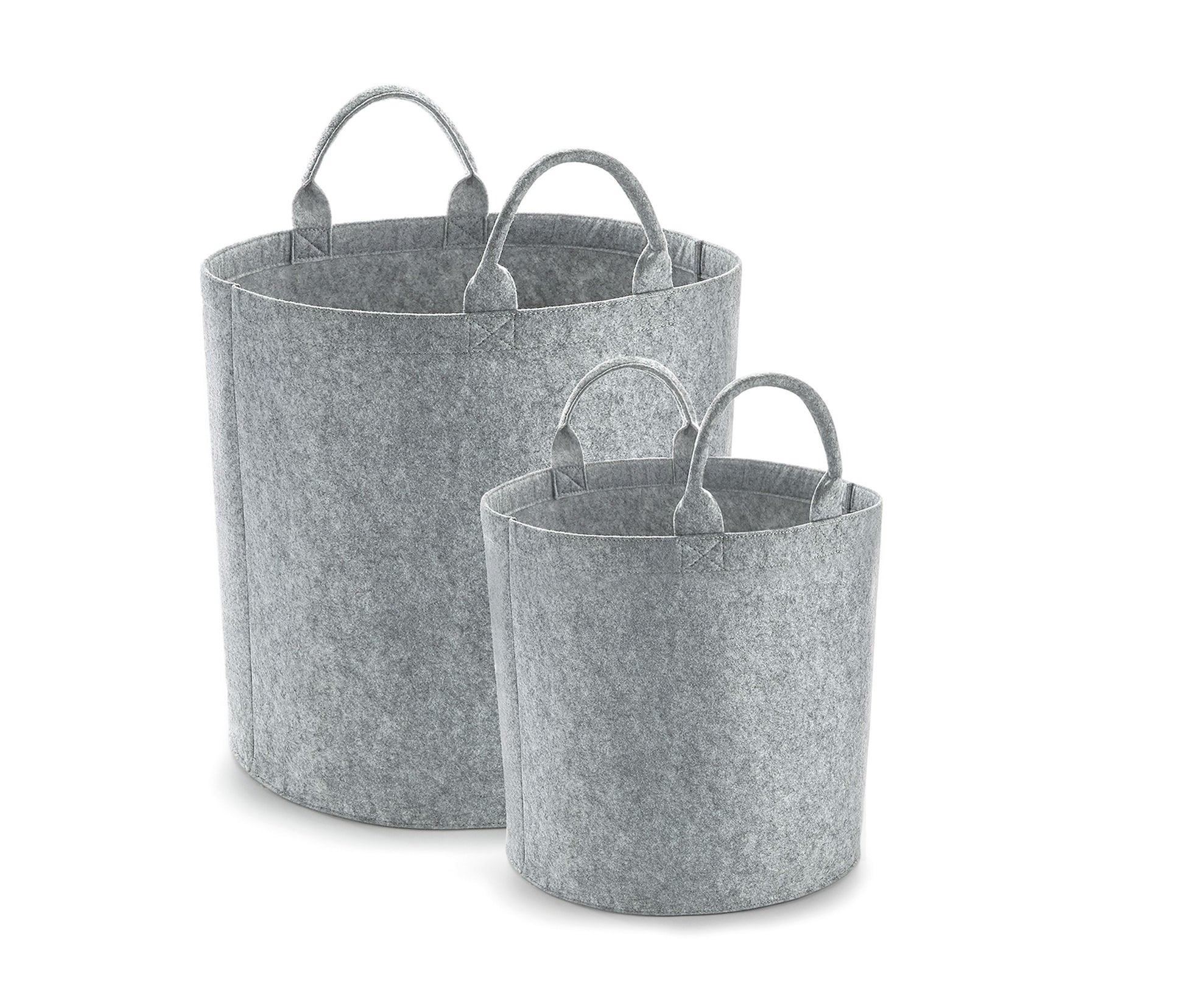 Panier en Polyester Feutrine - Grey Melange