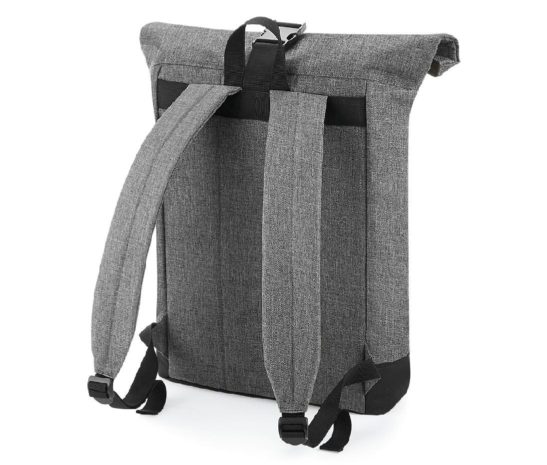 Sac à Dos Avec Fermeture à Enroulement - Grey Marl/black