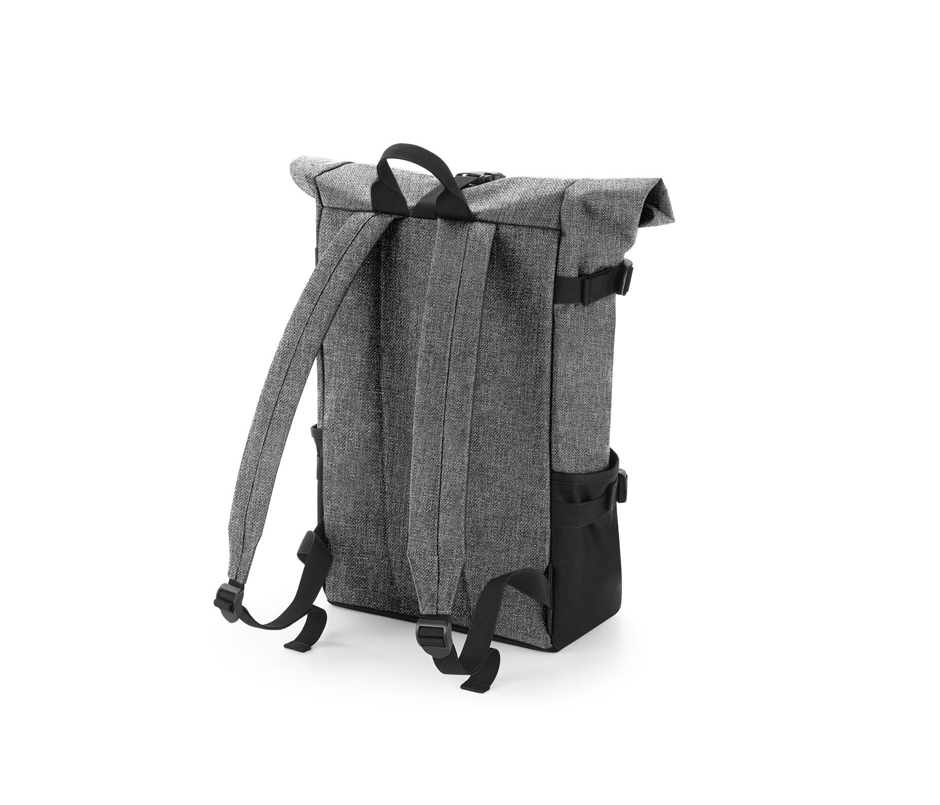 Sac à Dos Avec Fermeture à Enroulement - Grey Marl/black