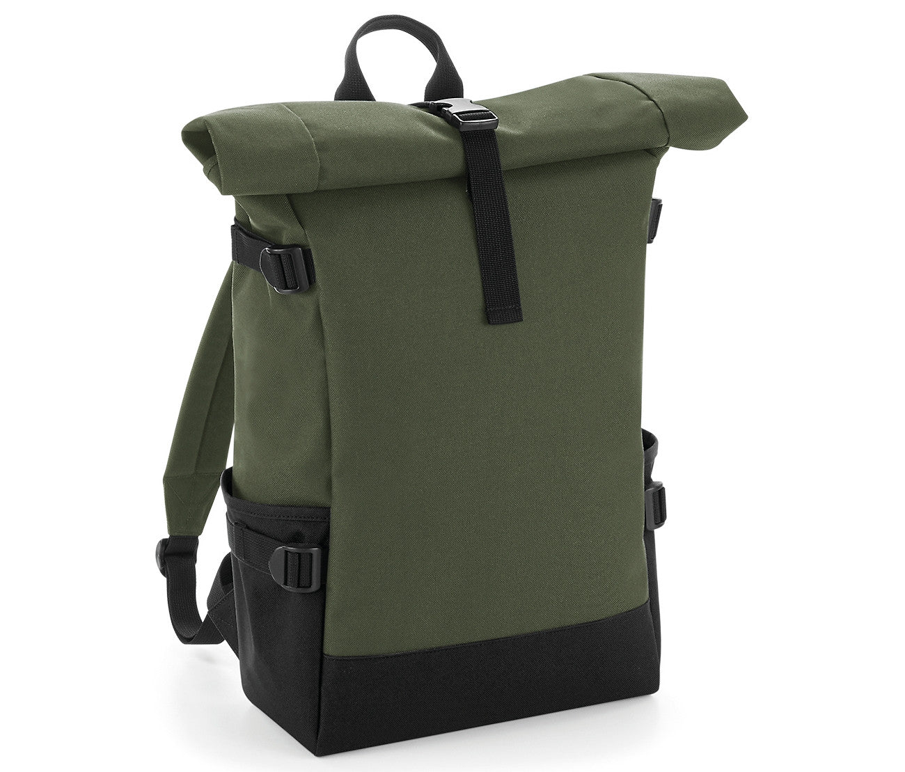 Sac à Dos Avec Fermeture à Enroulement - Olive Green/black