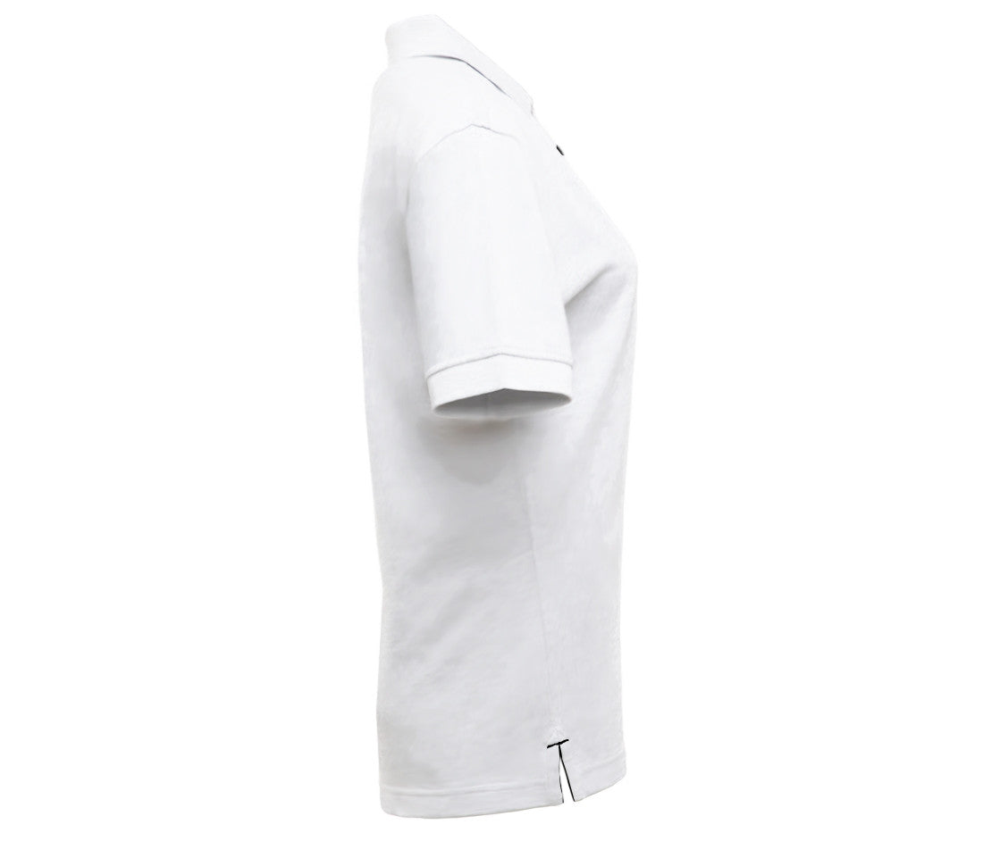 Polo Femme Boutons Contrastés - White / Black