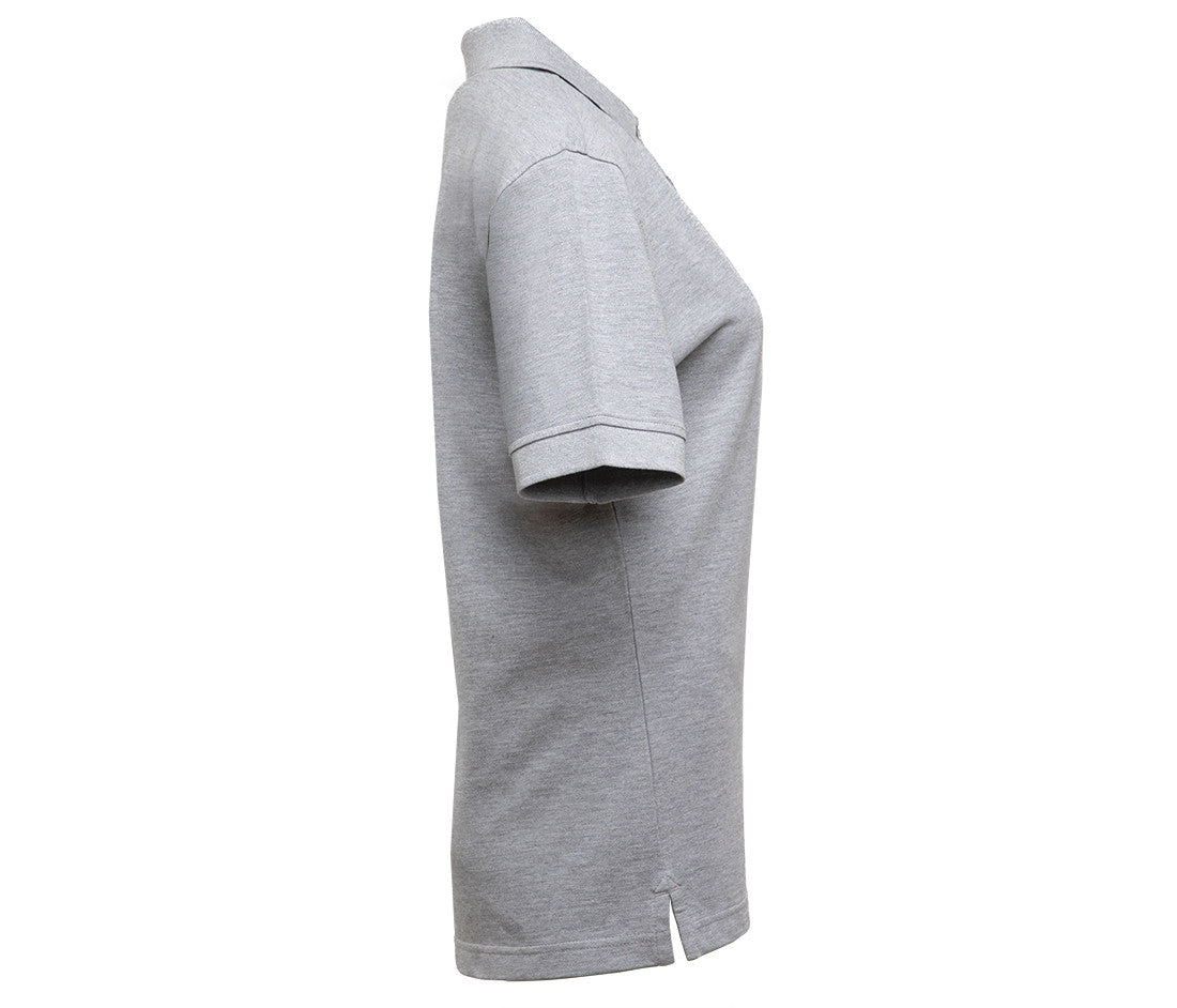 Polo Femme Boutons Contrastés - Heather Grey
