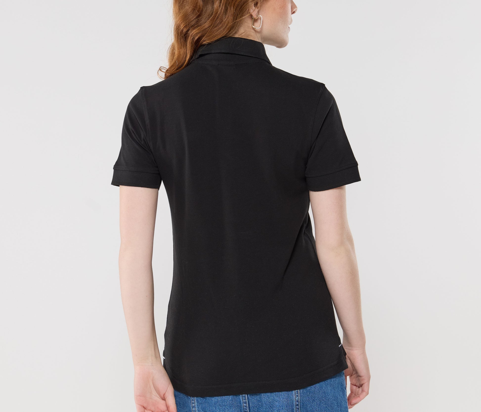 Polo femme boutons contrastés