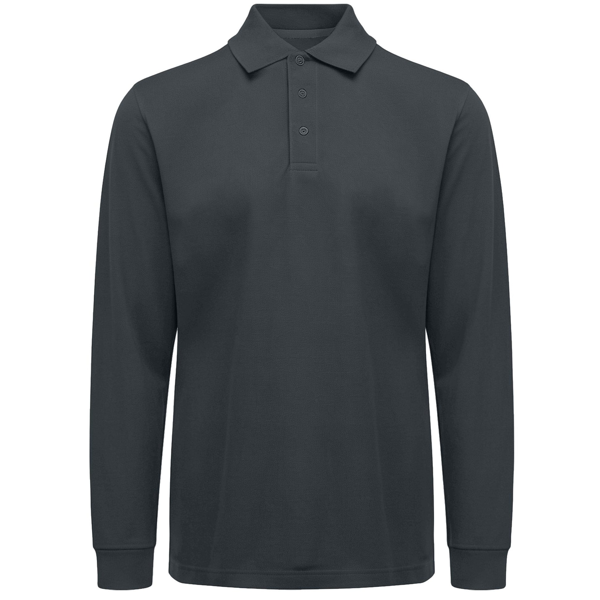 Polo Manches Longues Homme - Anthracite