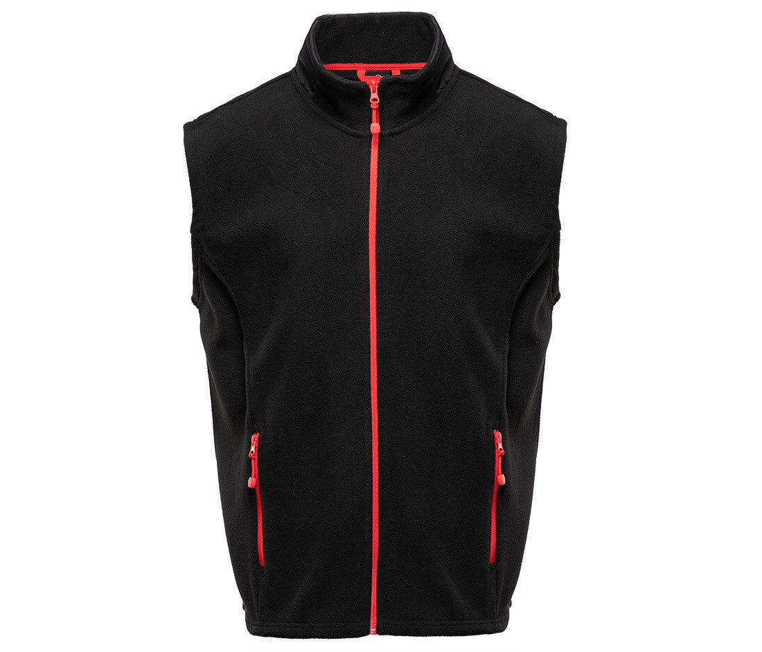 Bodywarmer Polaire Contrasté - Black / Red