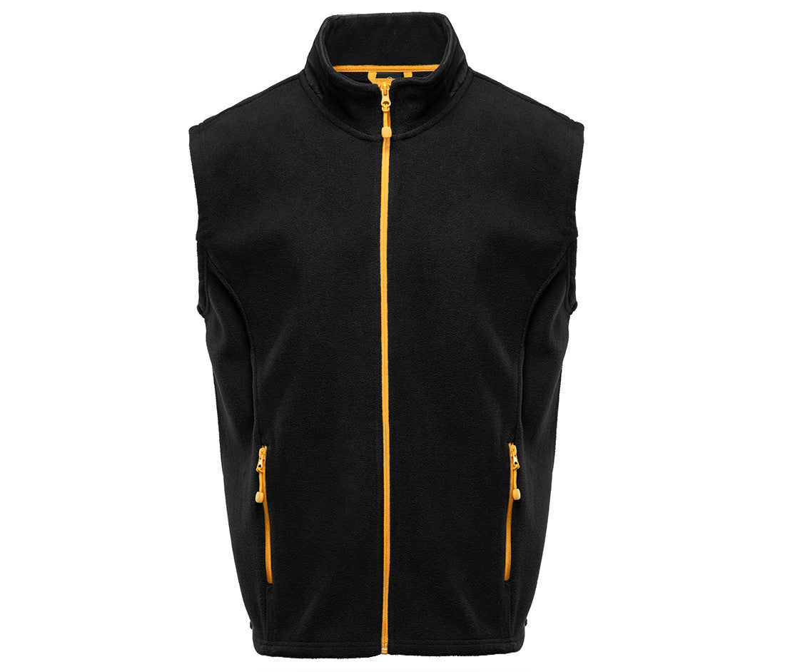 Bodywarmer Polaire Contrasté - Black / Gold