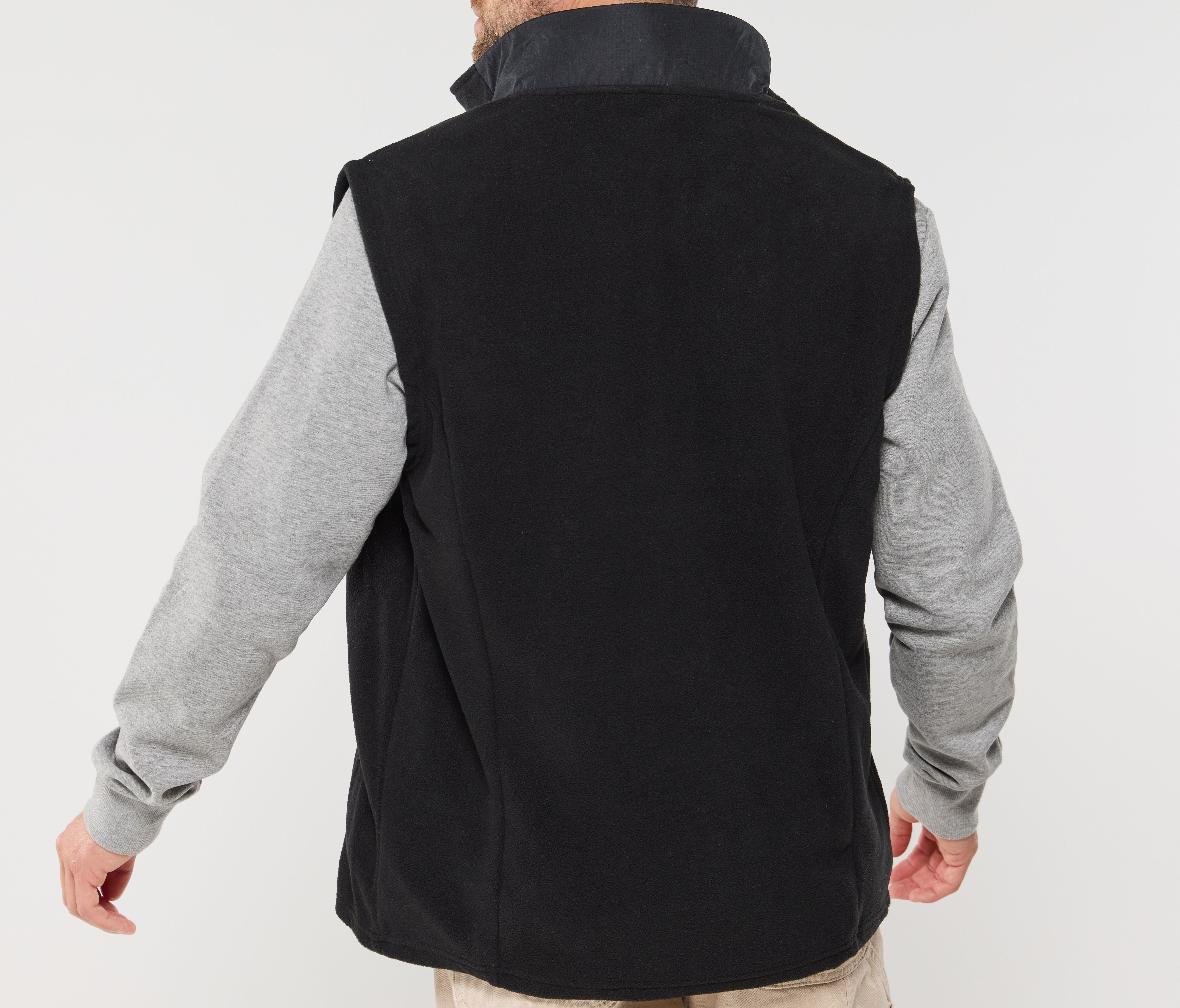 Bodywarmer polaire contrasté
