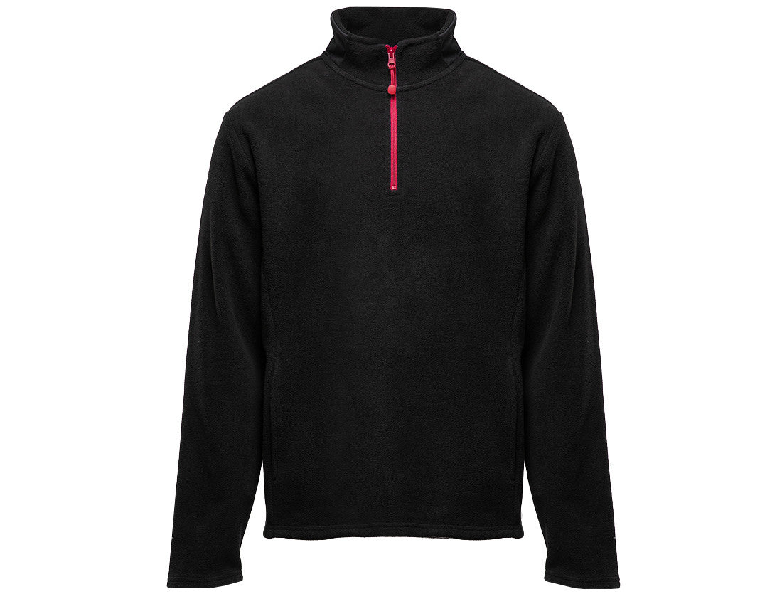 Polaire Col Zippé Contrasté - Black/red