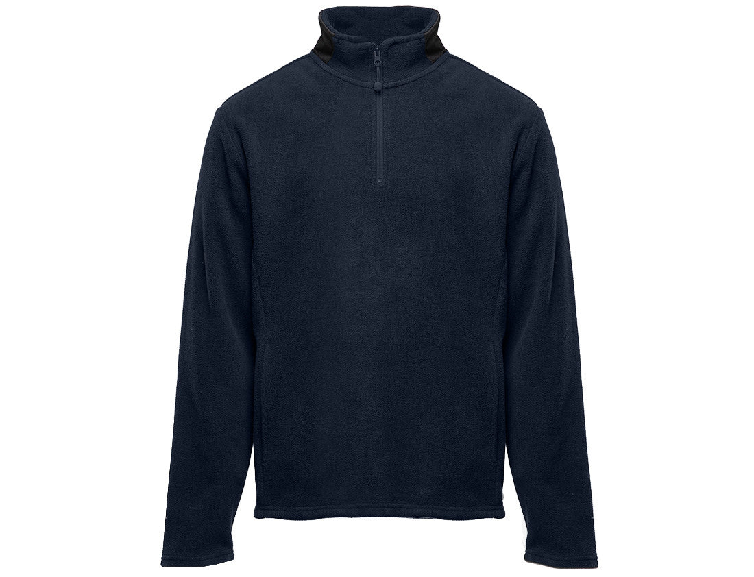 Polaire Col Zippé Contrasté - Navy/navy