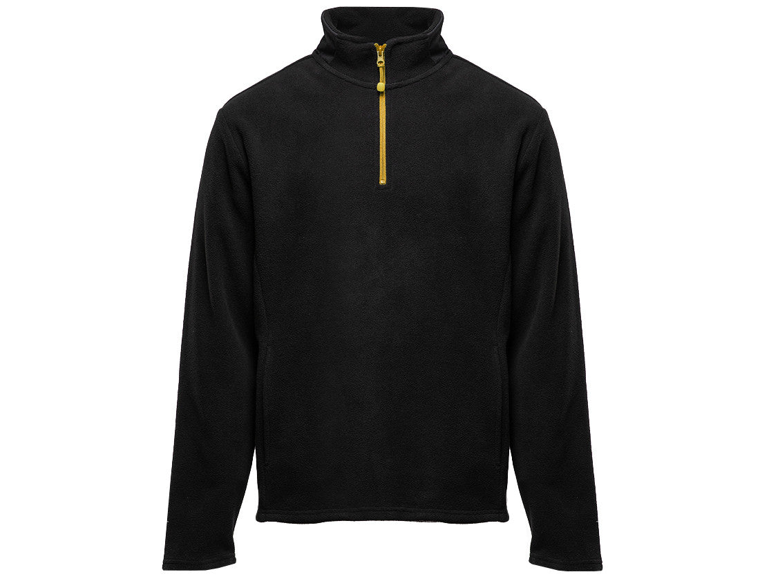 Polaire Col Zippé Contrasté - Black/gold