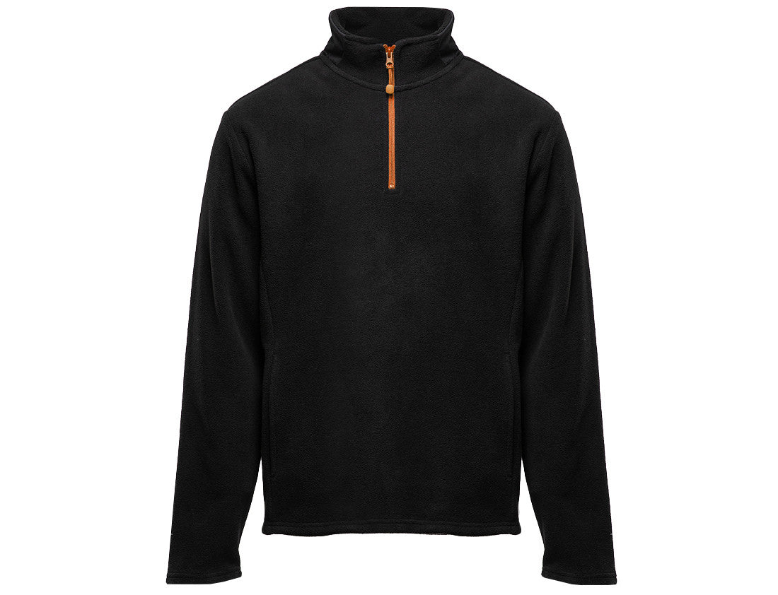 Polaire Col Zippé Contrasté - Black/orange