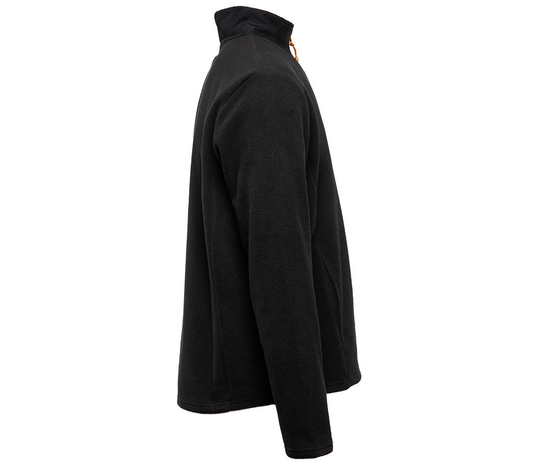 Polaire Col Zippé Contrasté - Black/orange