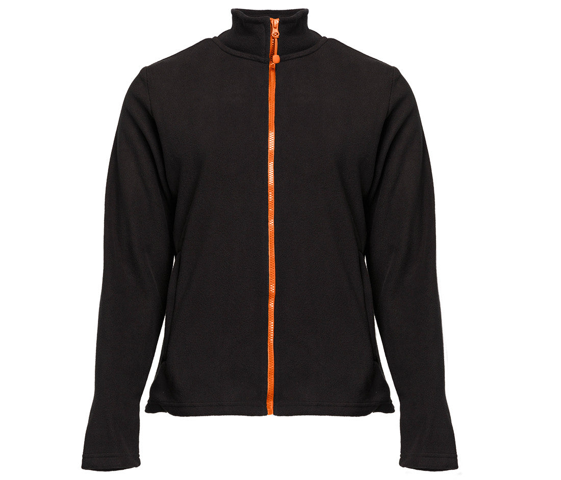 Veste Polaire Femme Zippée - Black / Orange