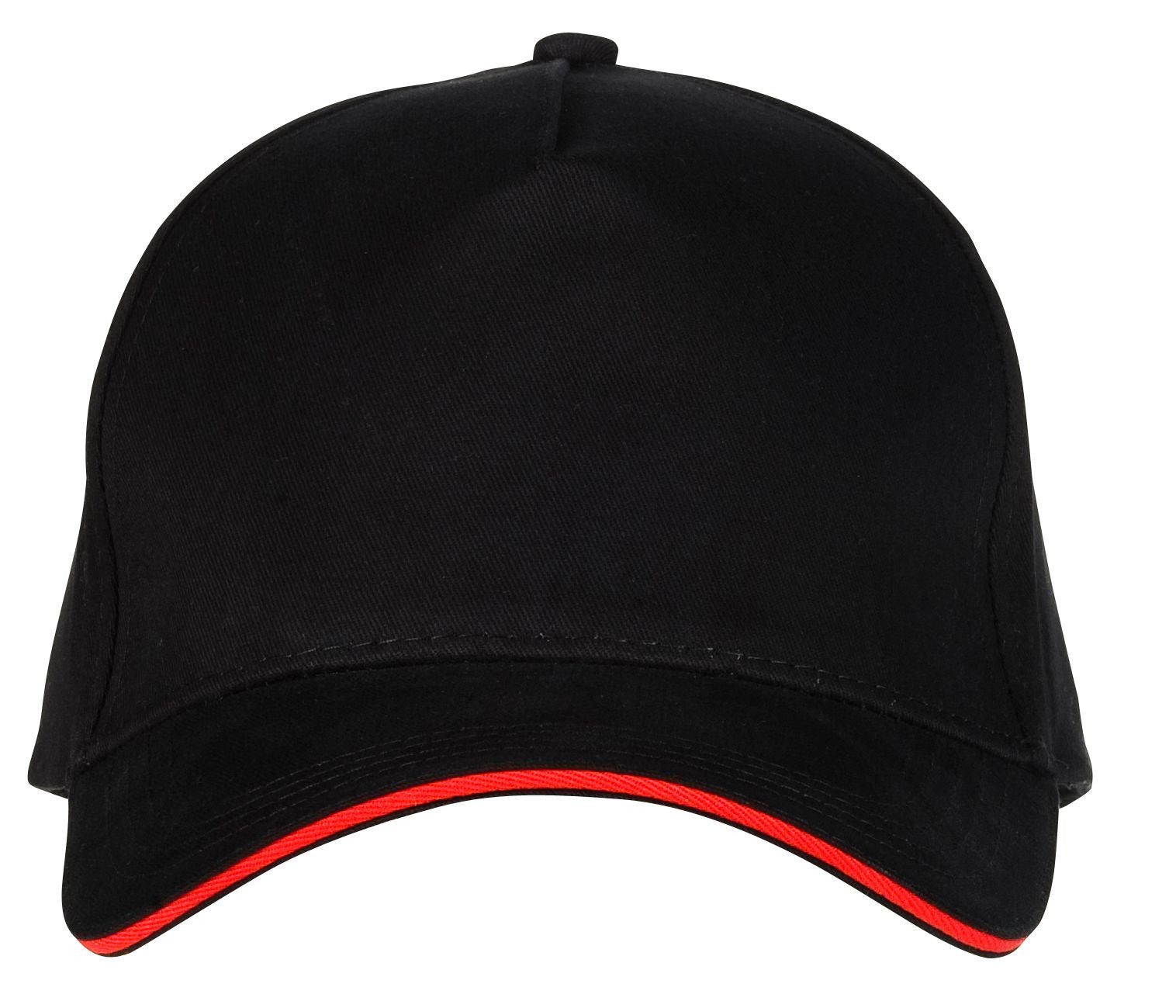 Casquette 5 Pans - Black/red