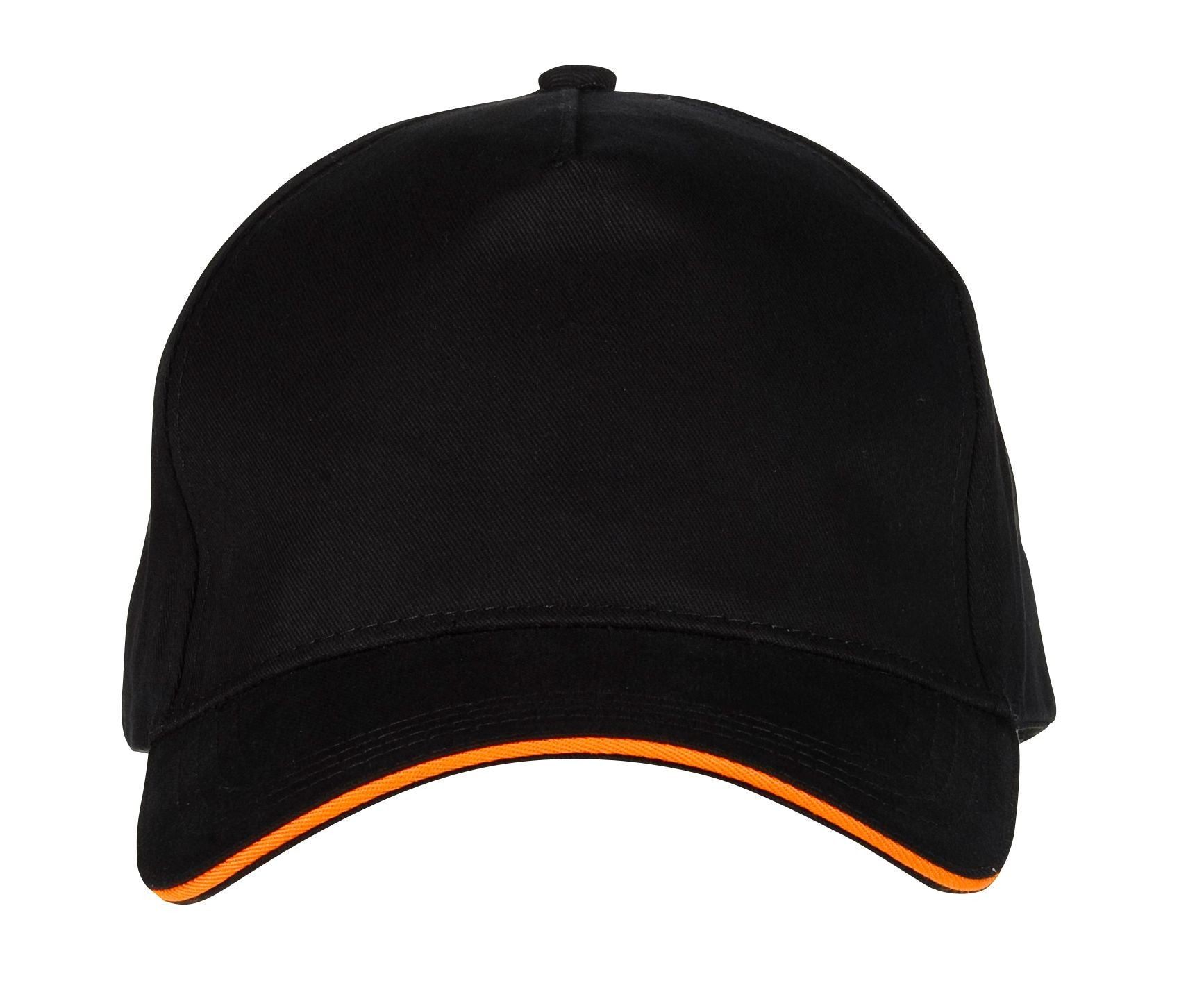 Casquette 5 Pans - Black/orange