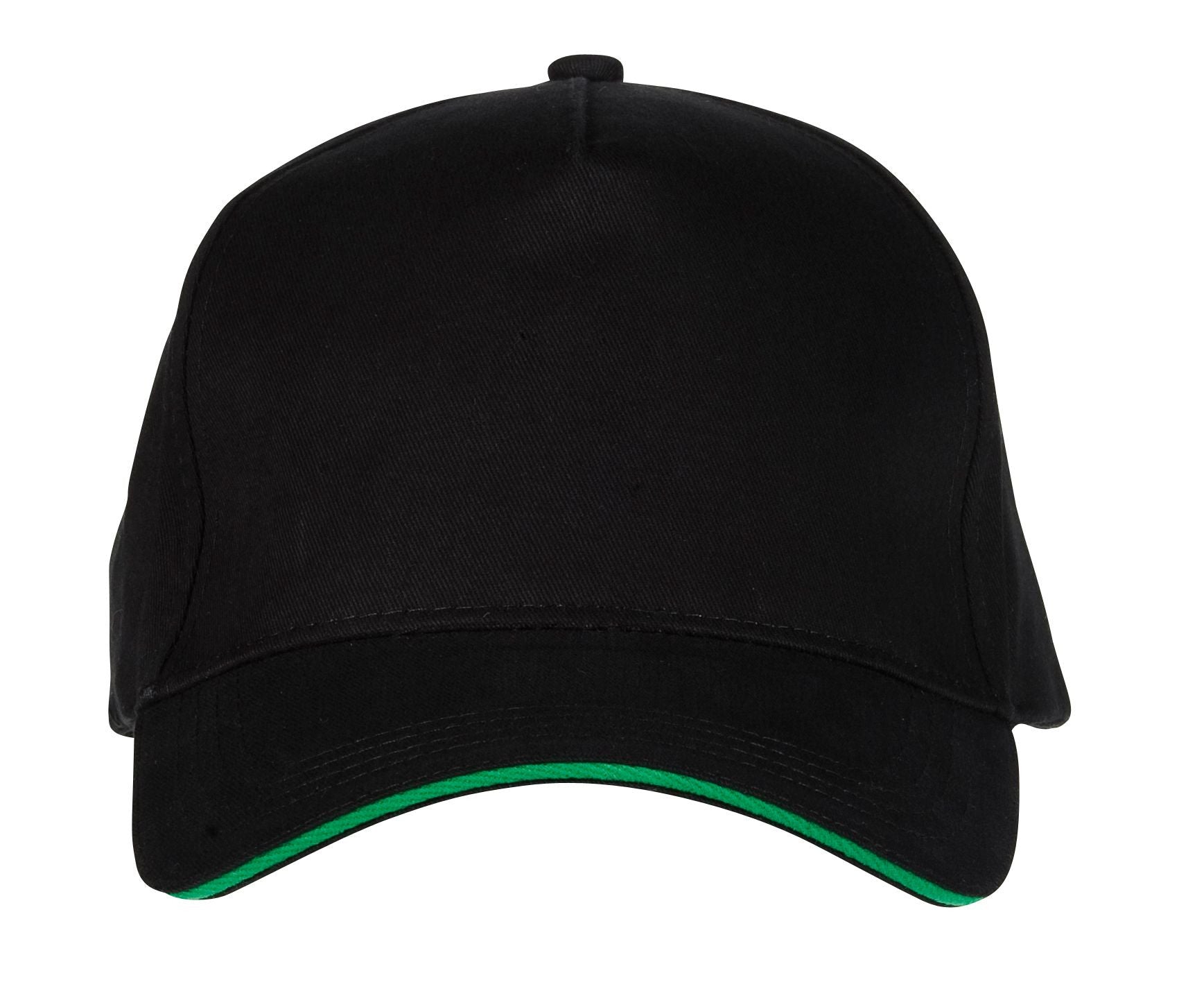 Casquette 5 Pans - Black/kelly Green