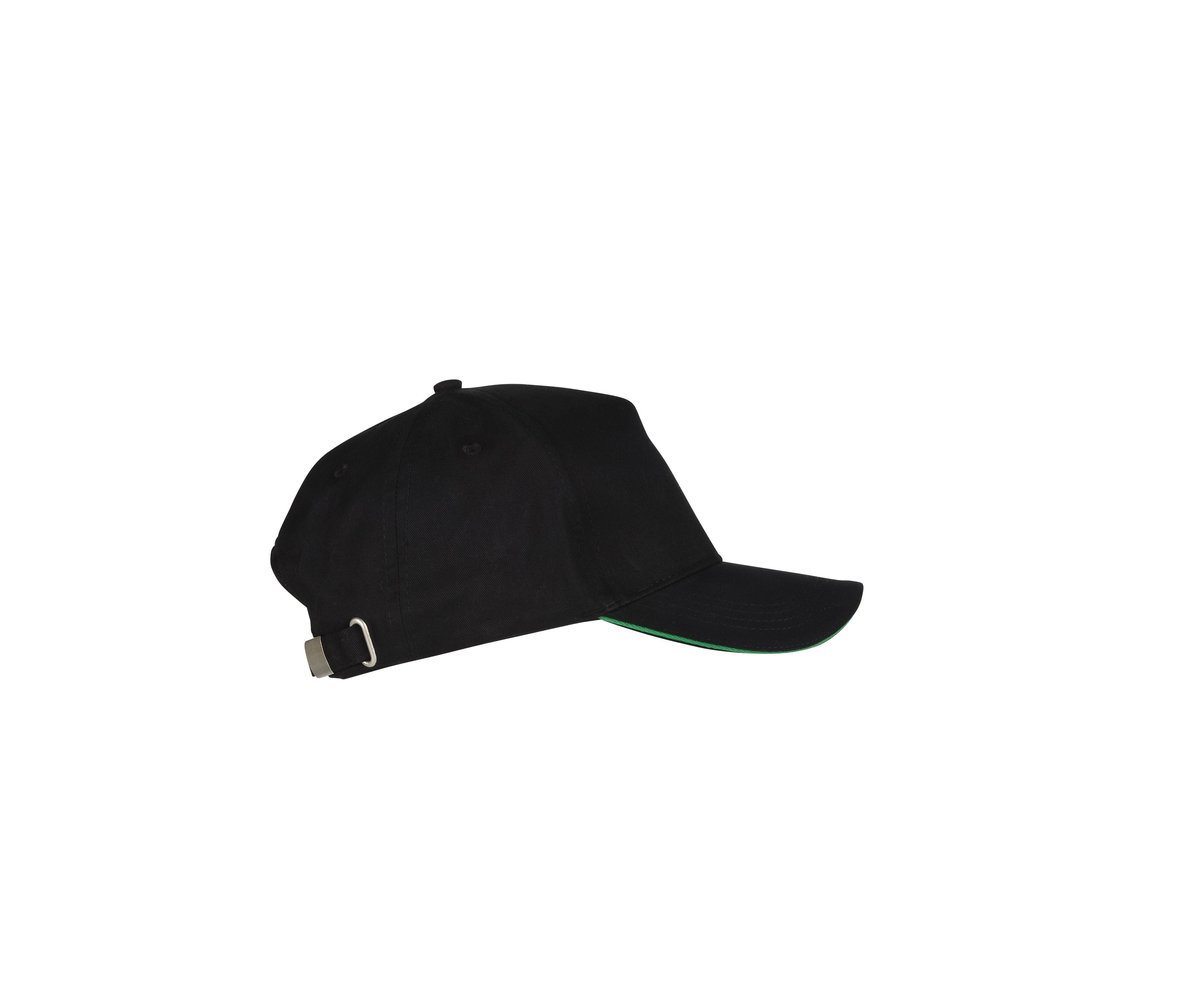 Casquette 5 Pans - Black/kelly Green