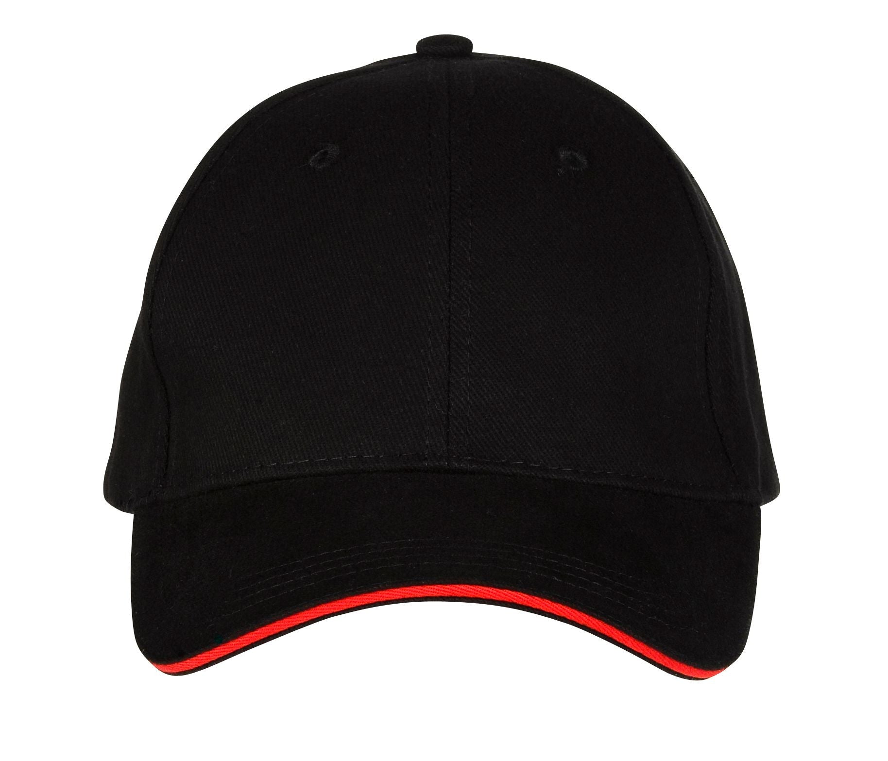 Casquette 6 Pans - Black/red