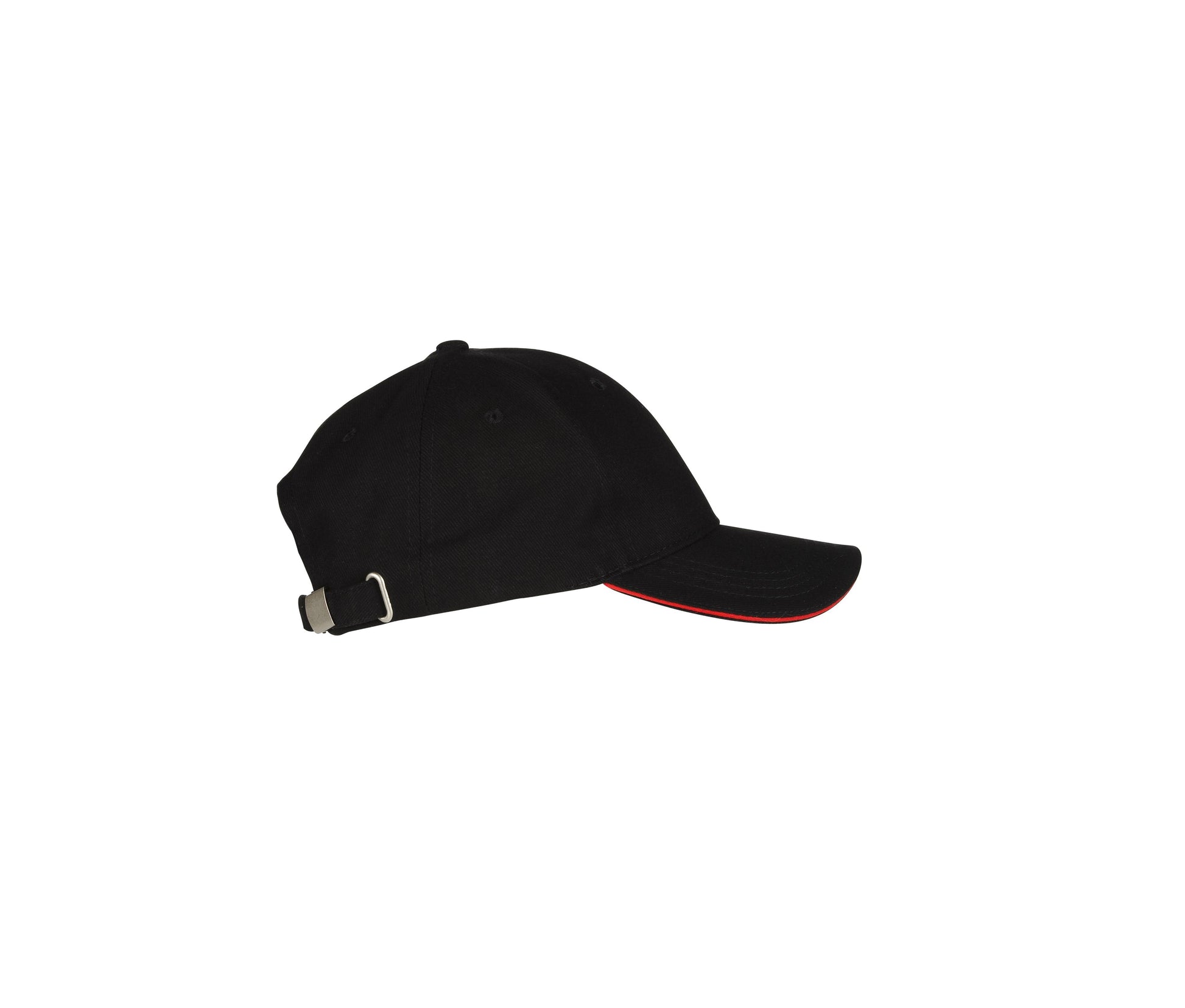 Casquette 6 Pans - Black/red