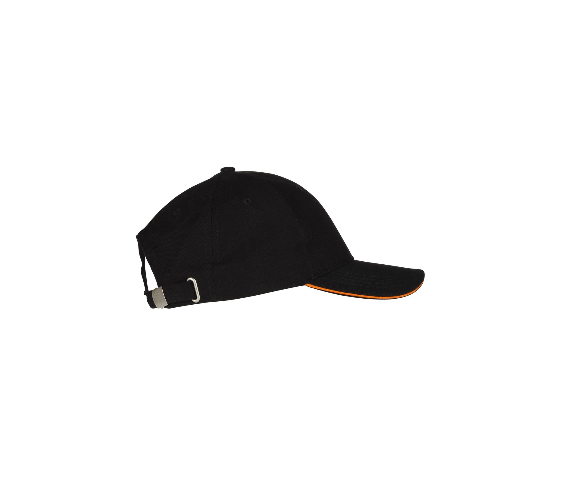 Casquette 6 Pans - Black/orange