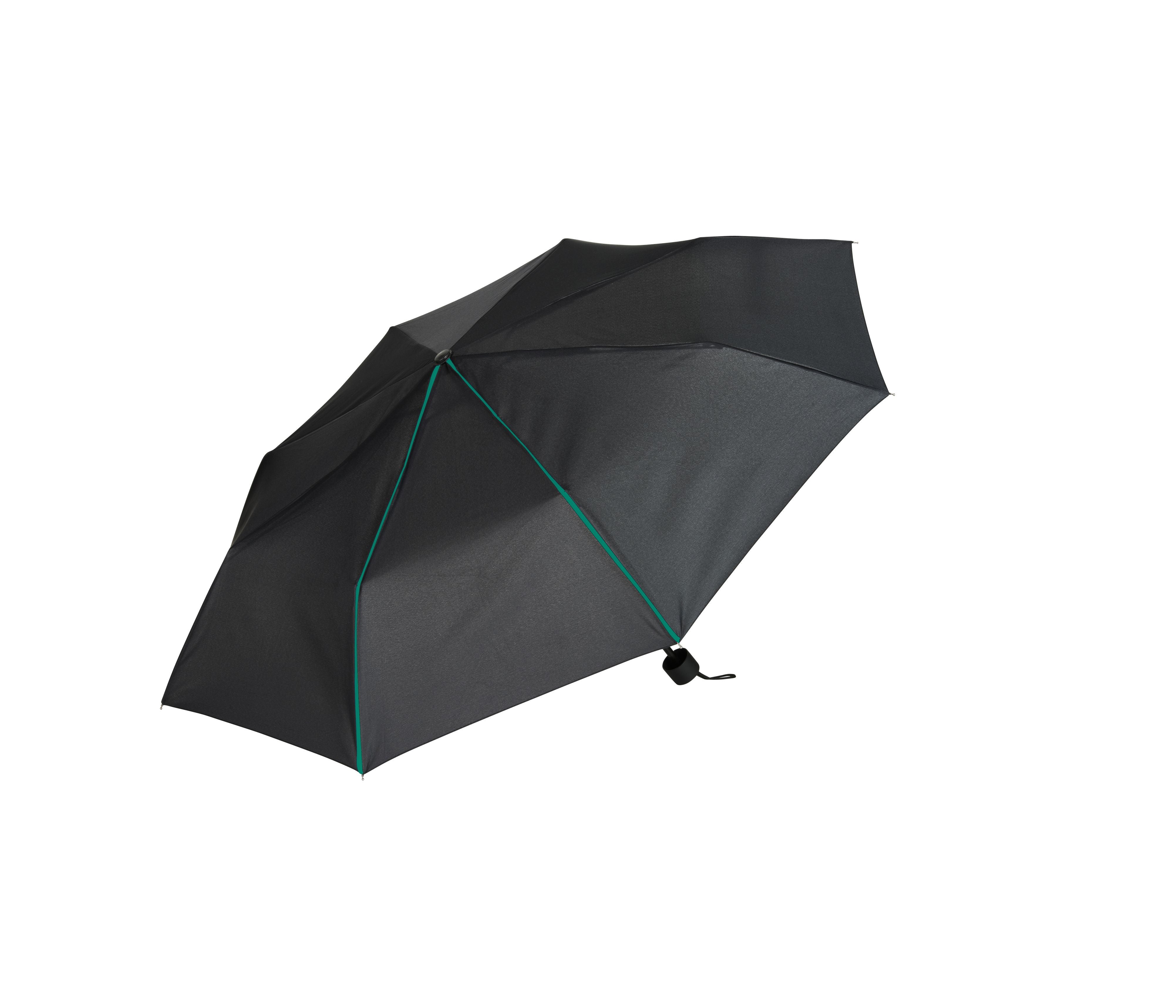 Mini Parapluie Pliable - Black/kelly Green