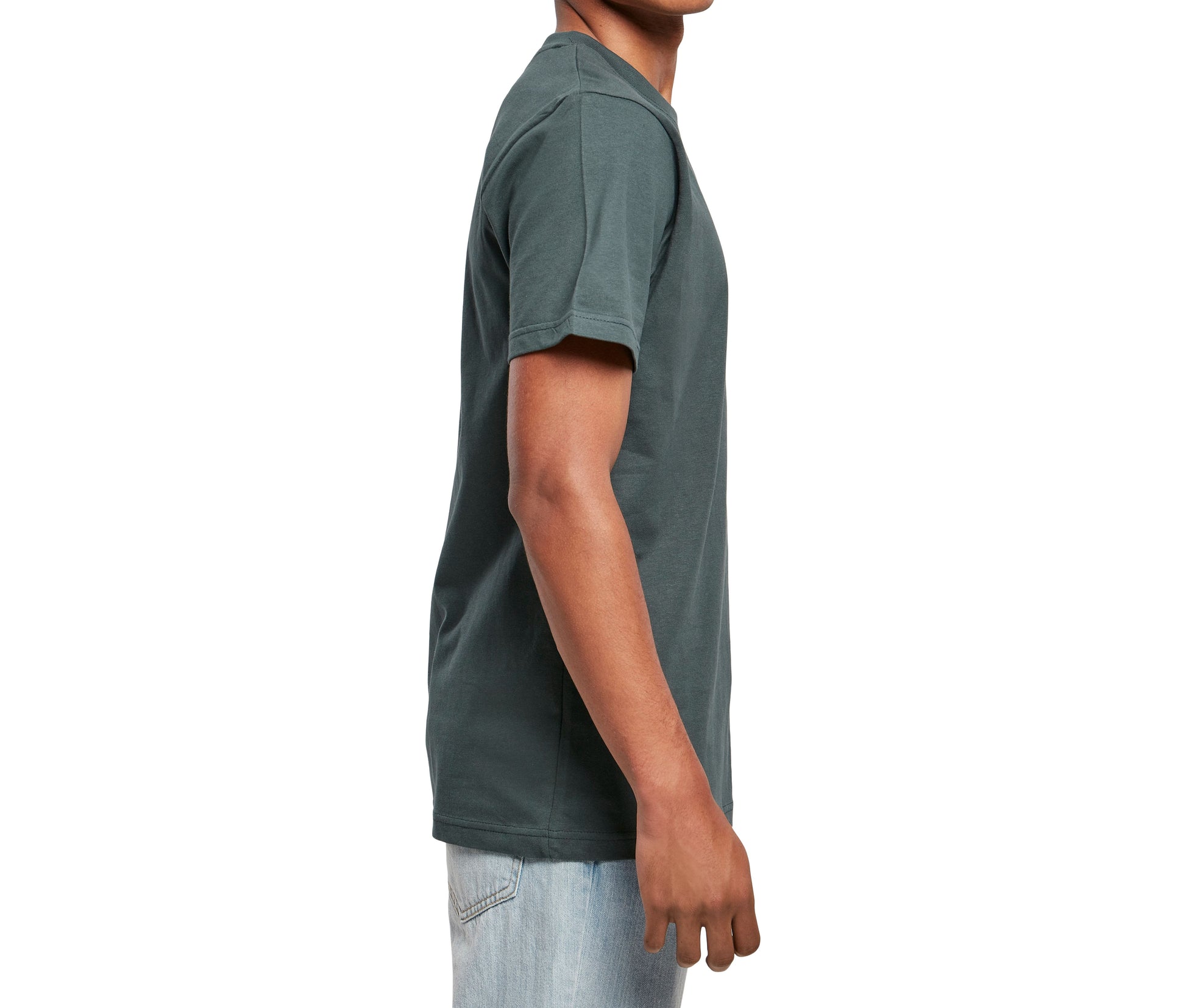 Tee-Shirt Col Rond - Bottle Green