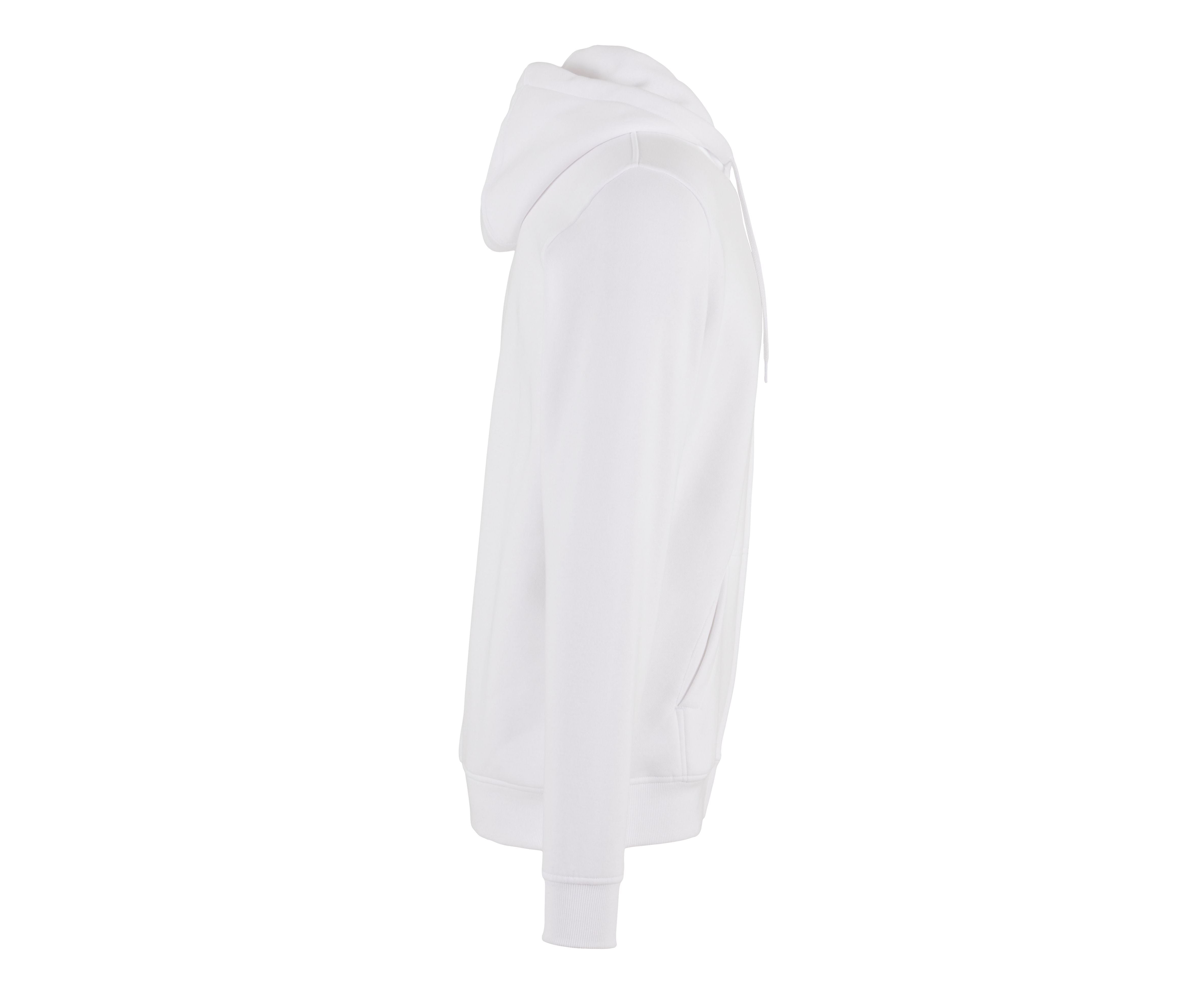 Sweat Zippé Capuche Lourd - White