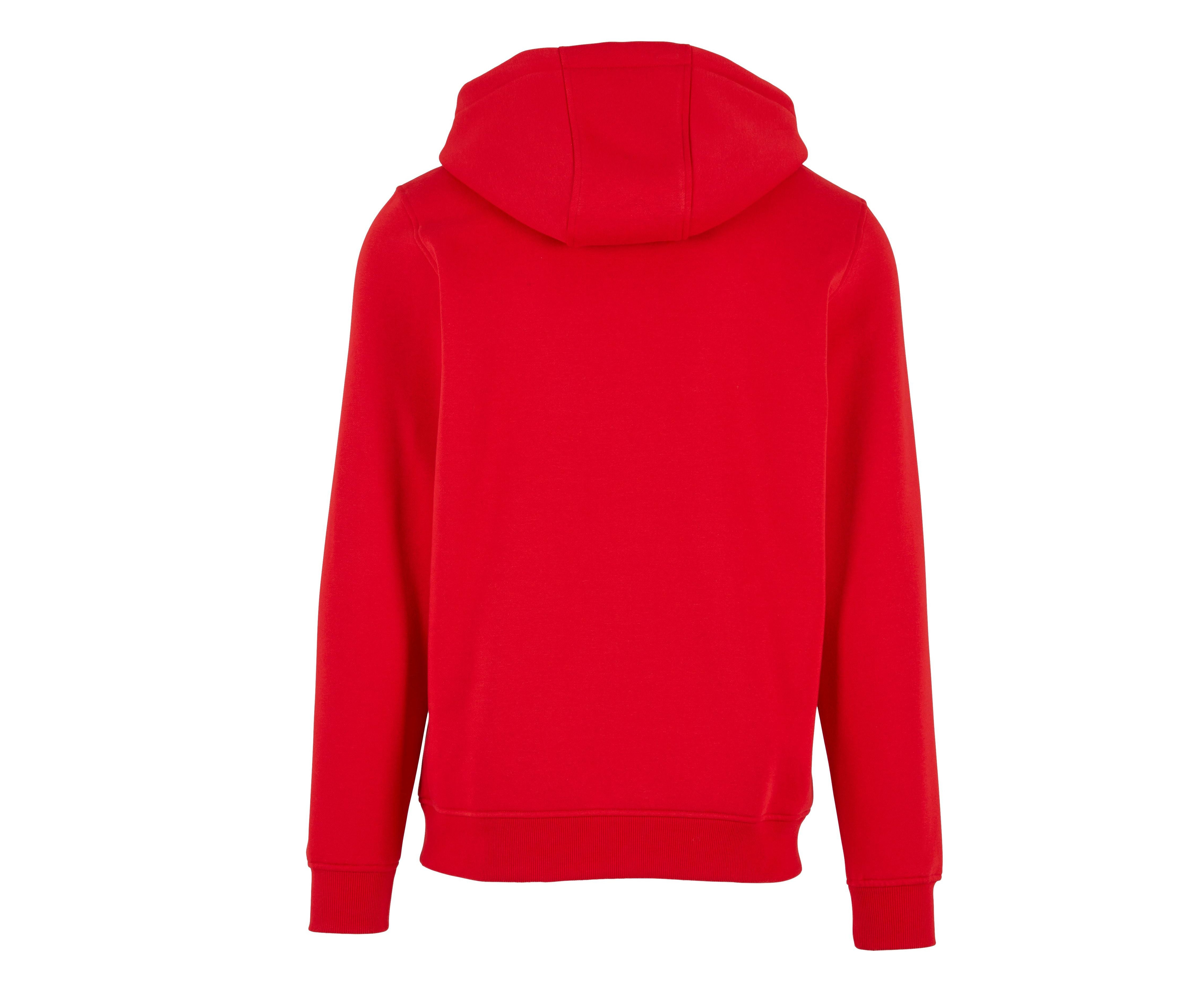 Sweat Zippé Capuche Lourd - City Red