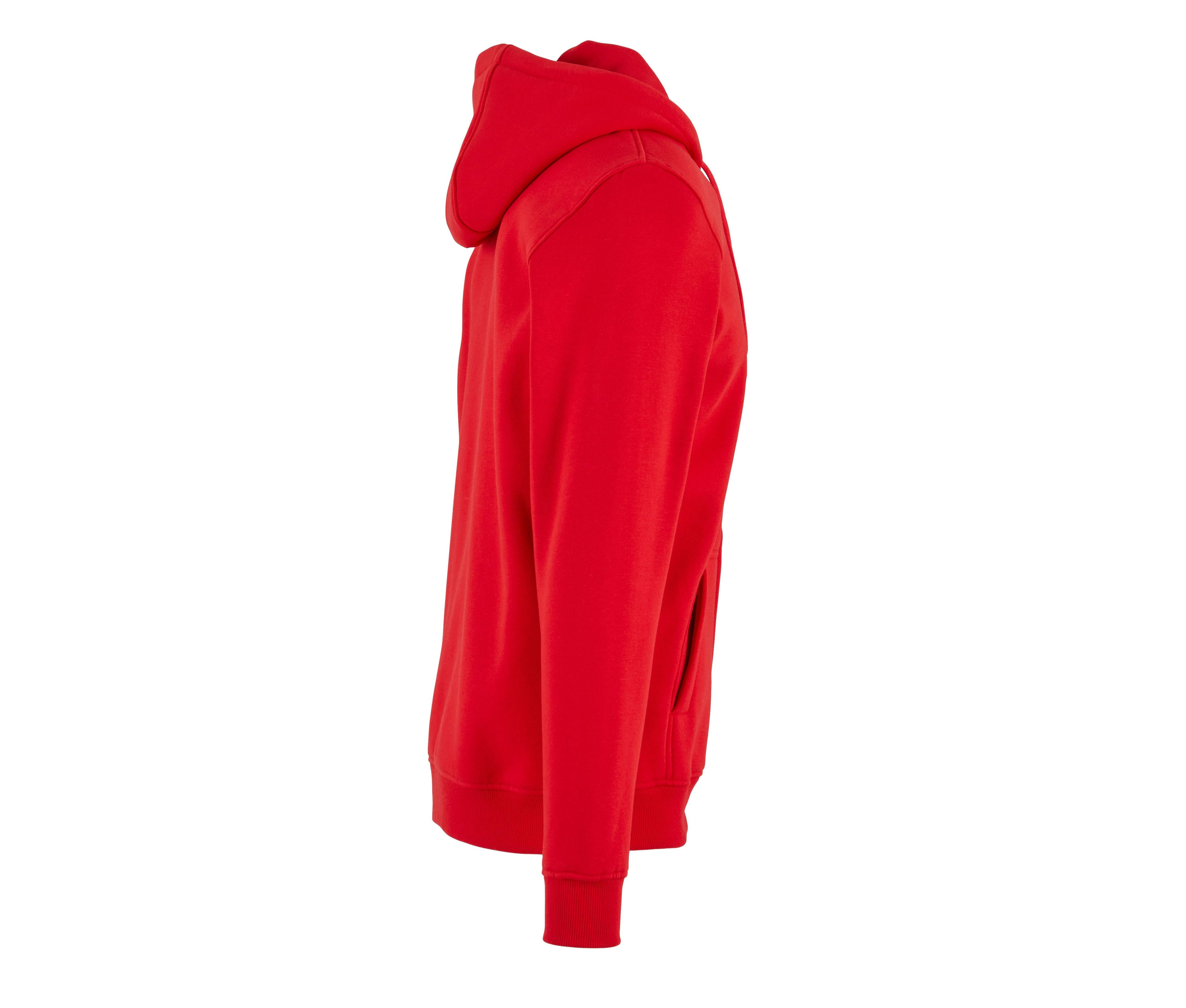 Sweat Zippé Capuche Lourd - City Red