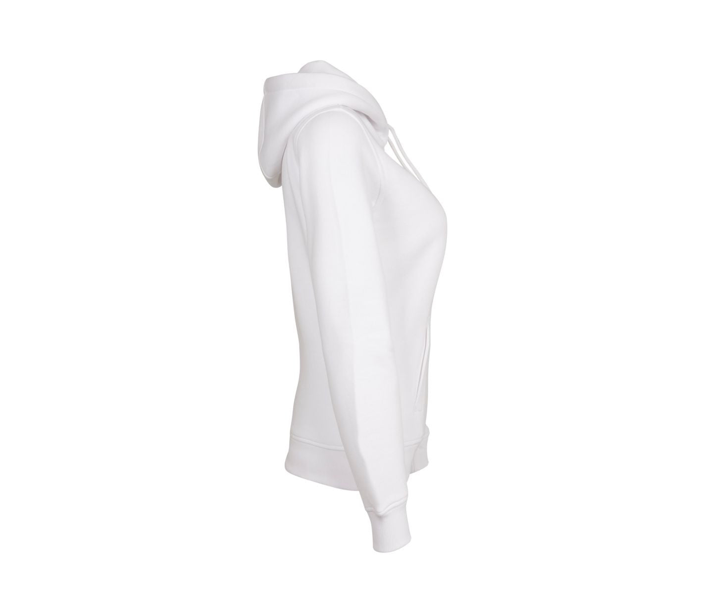 Sweat Femme à Capuche Lourd - White