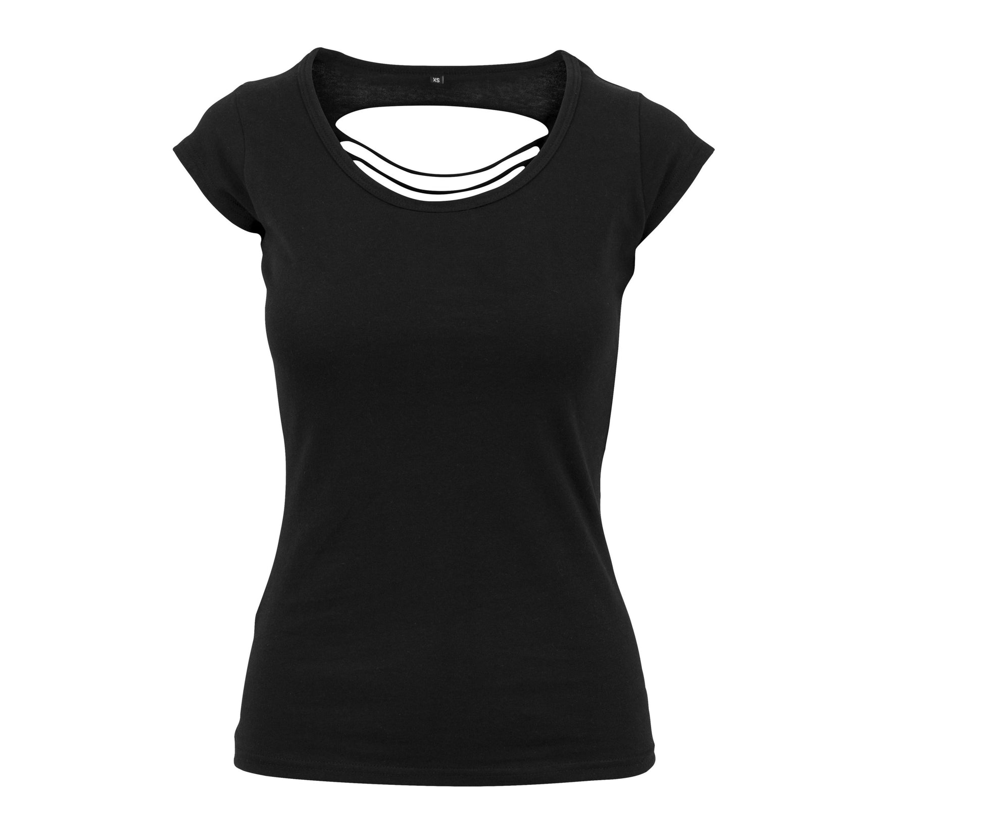 Tee-Shirt Femme Dos Lacéré - Black