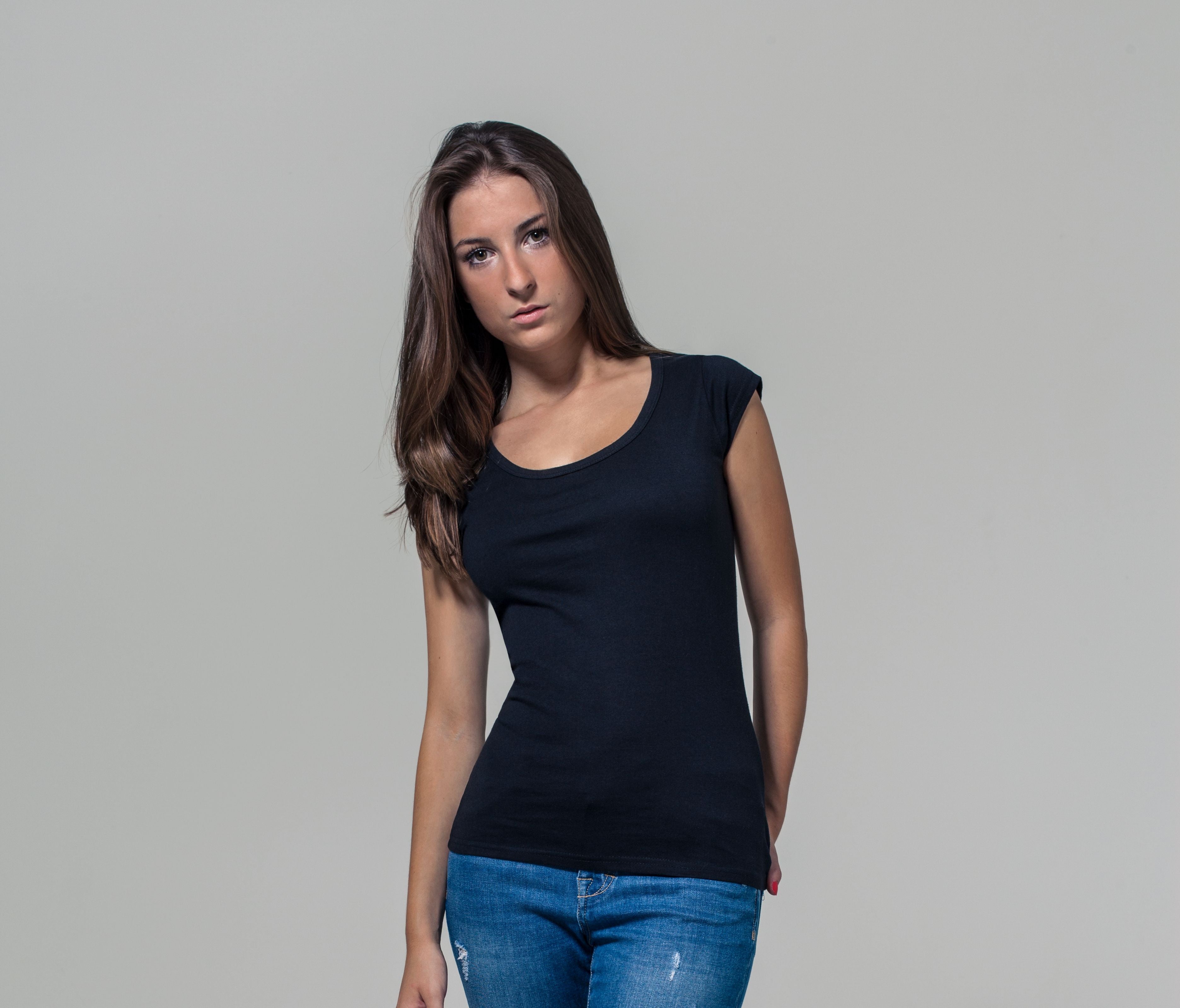 Tee-shirt femme dos lacéré
