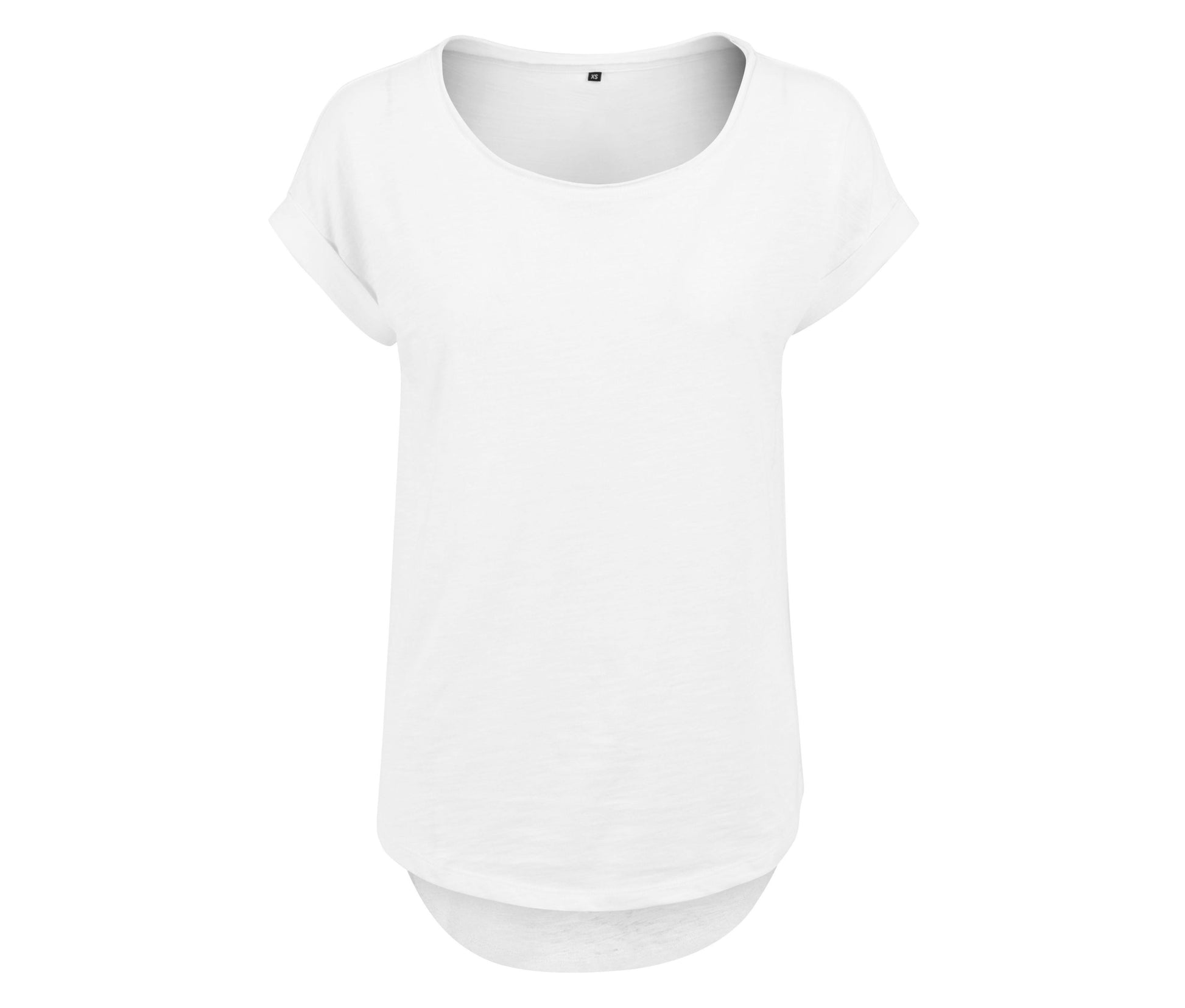 Tee-Shirt Femme Au Dos Rallongé - White