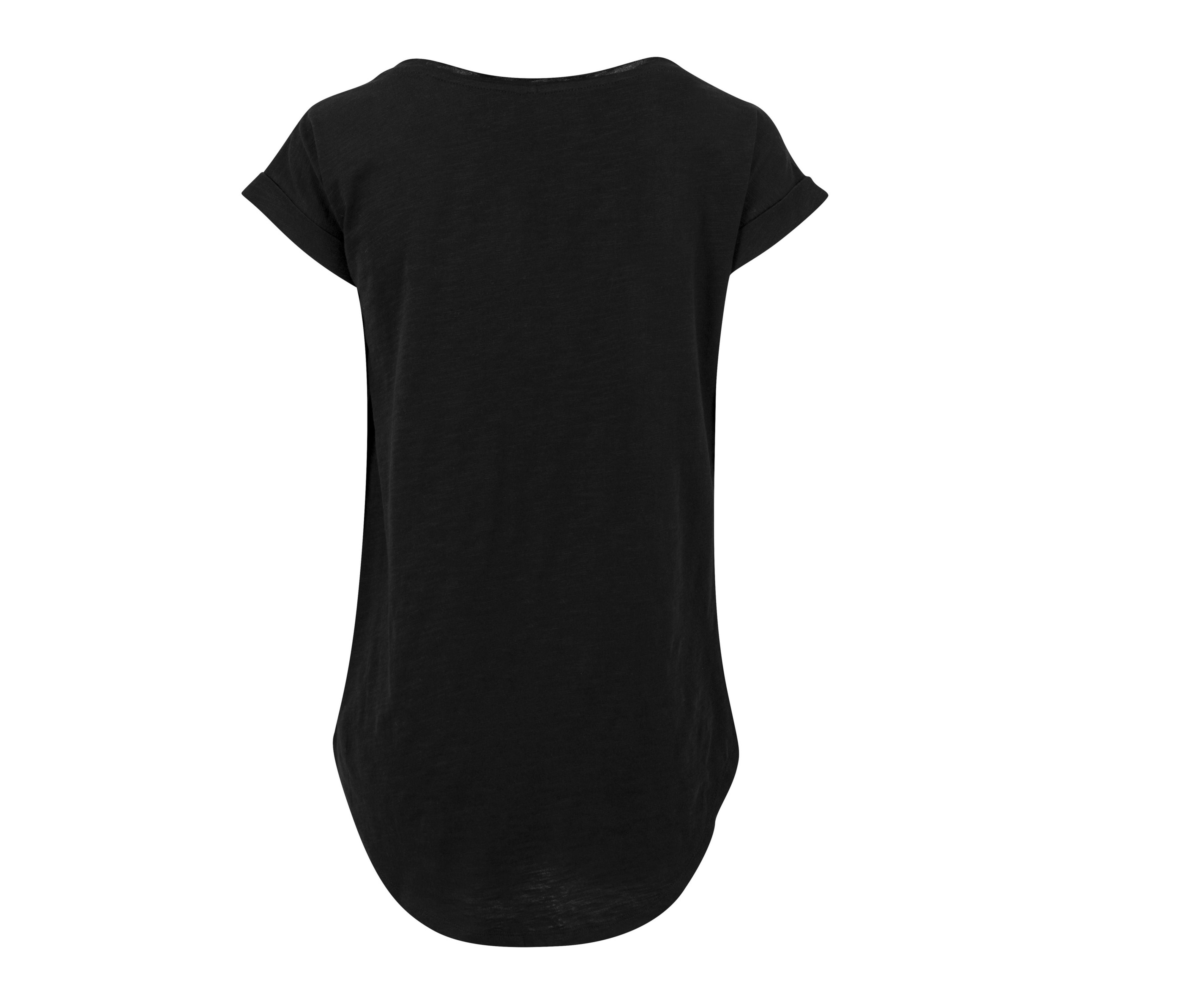 Tee-Shirt Femme Au Dos Rallongé - Black
