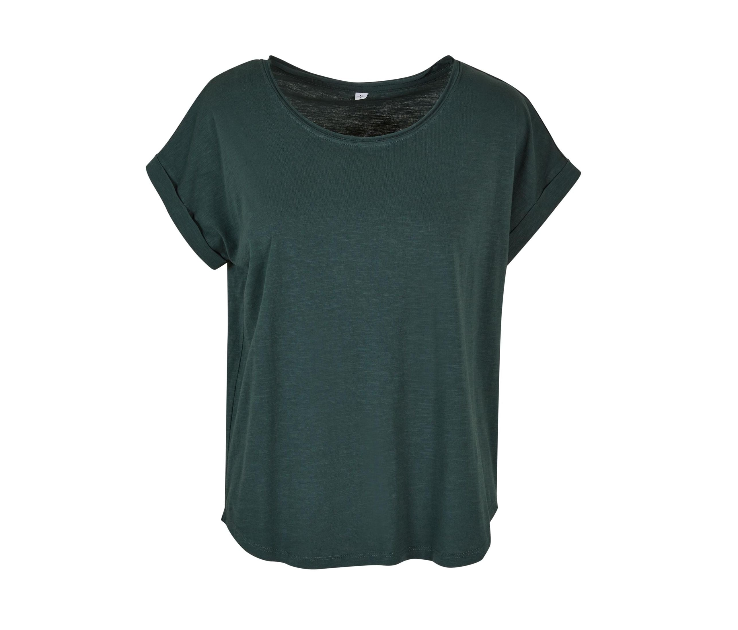 Tee-Shirt Femme Au Dos Rallongé - Bottle Green