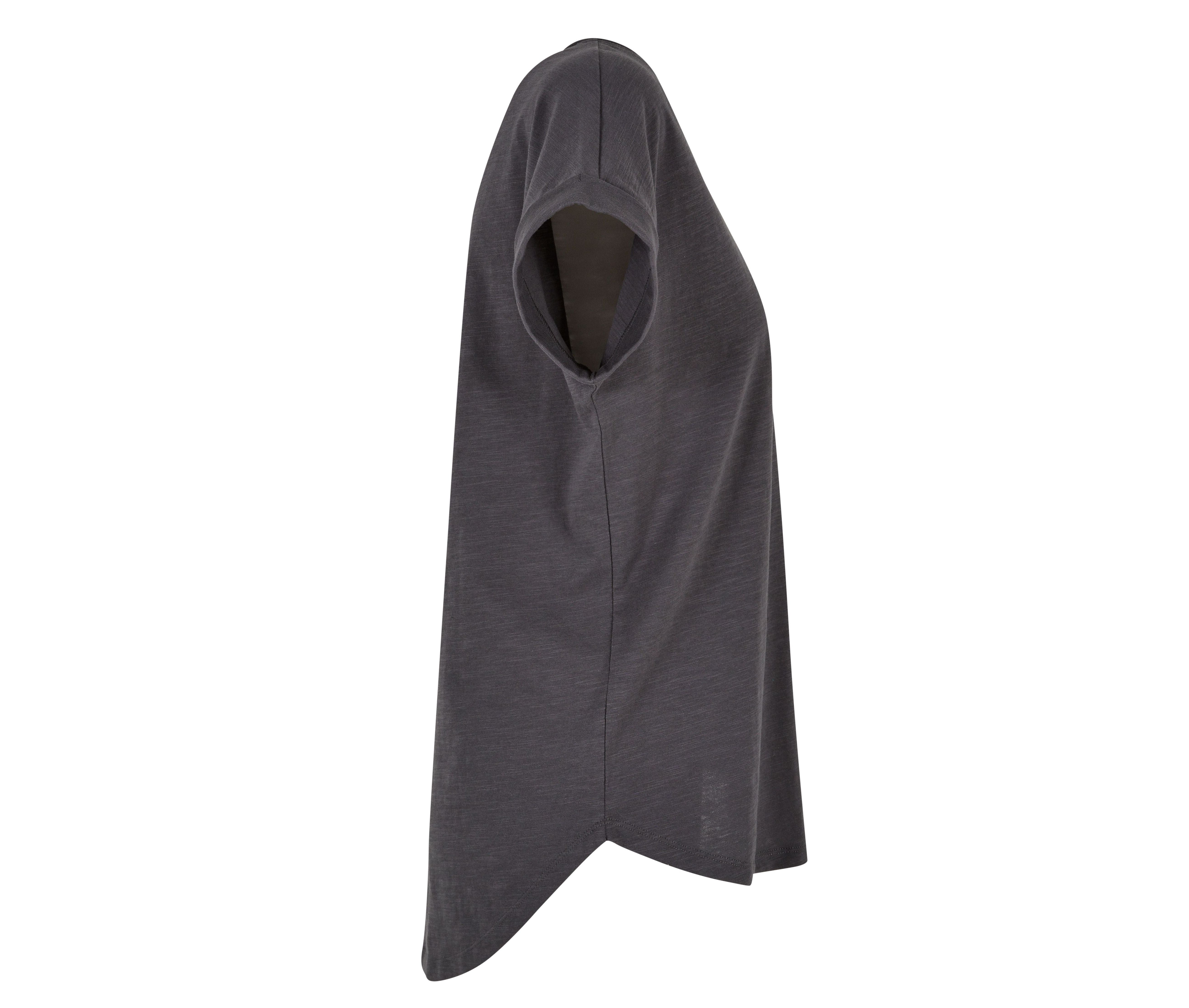Tee-Shirt Femme Au Dos Rallongé - Dark Shadow