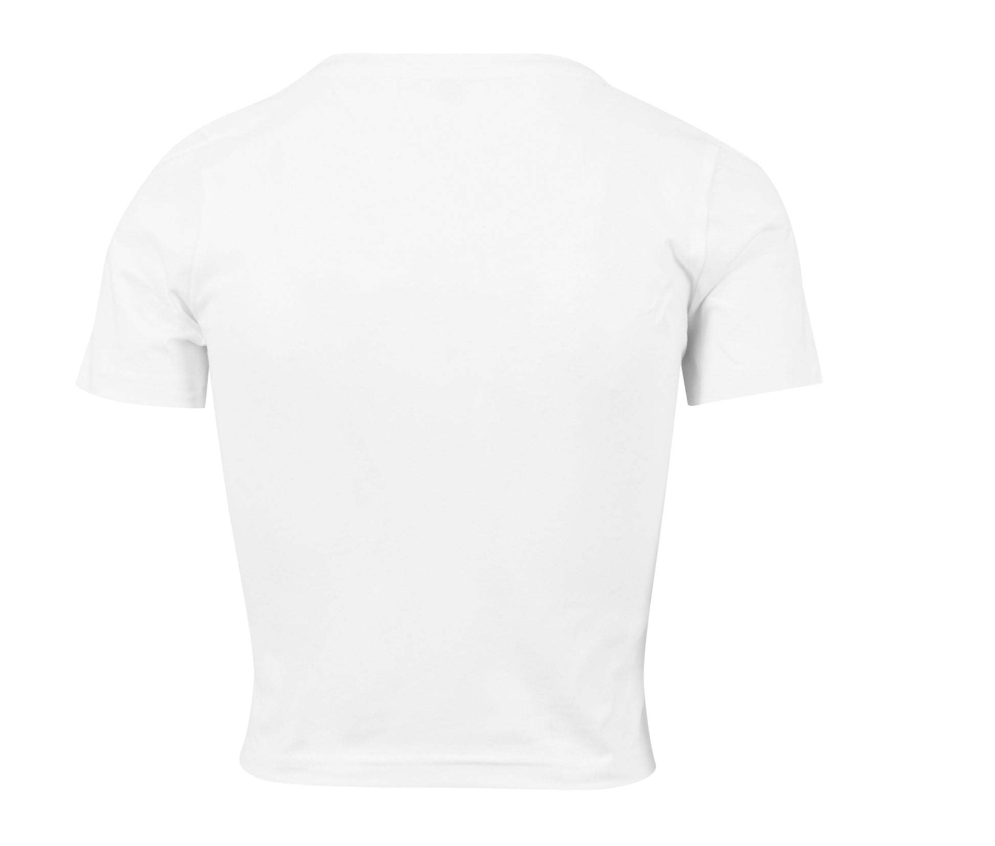 Tee-Shirt Femme "cropped" - White