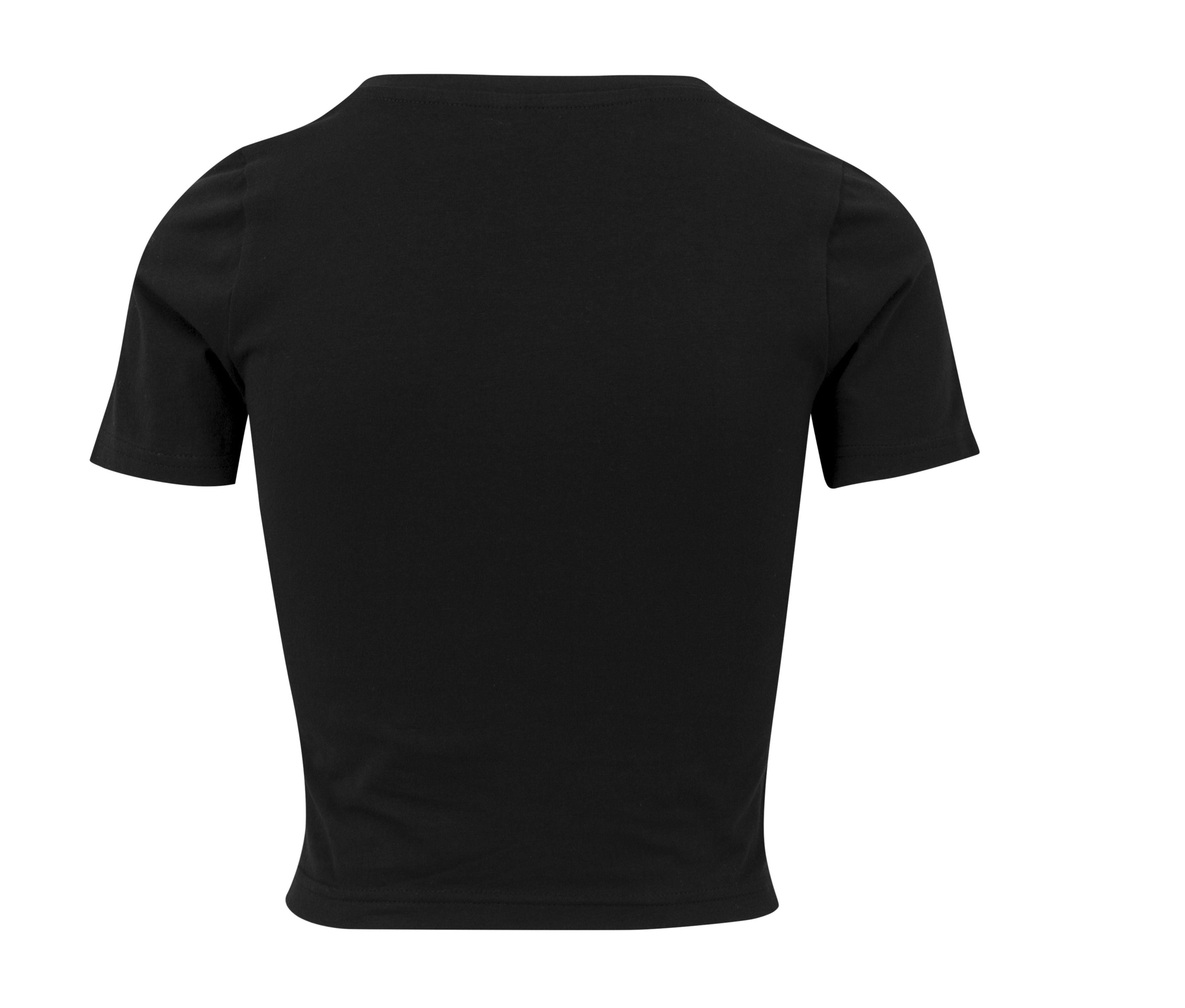 Tee-Shirt Femme "cropped" - Black