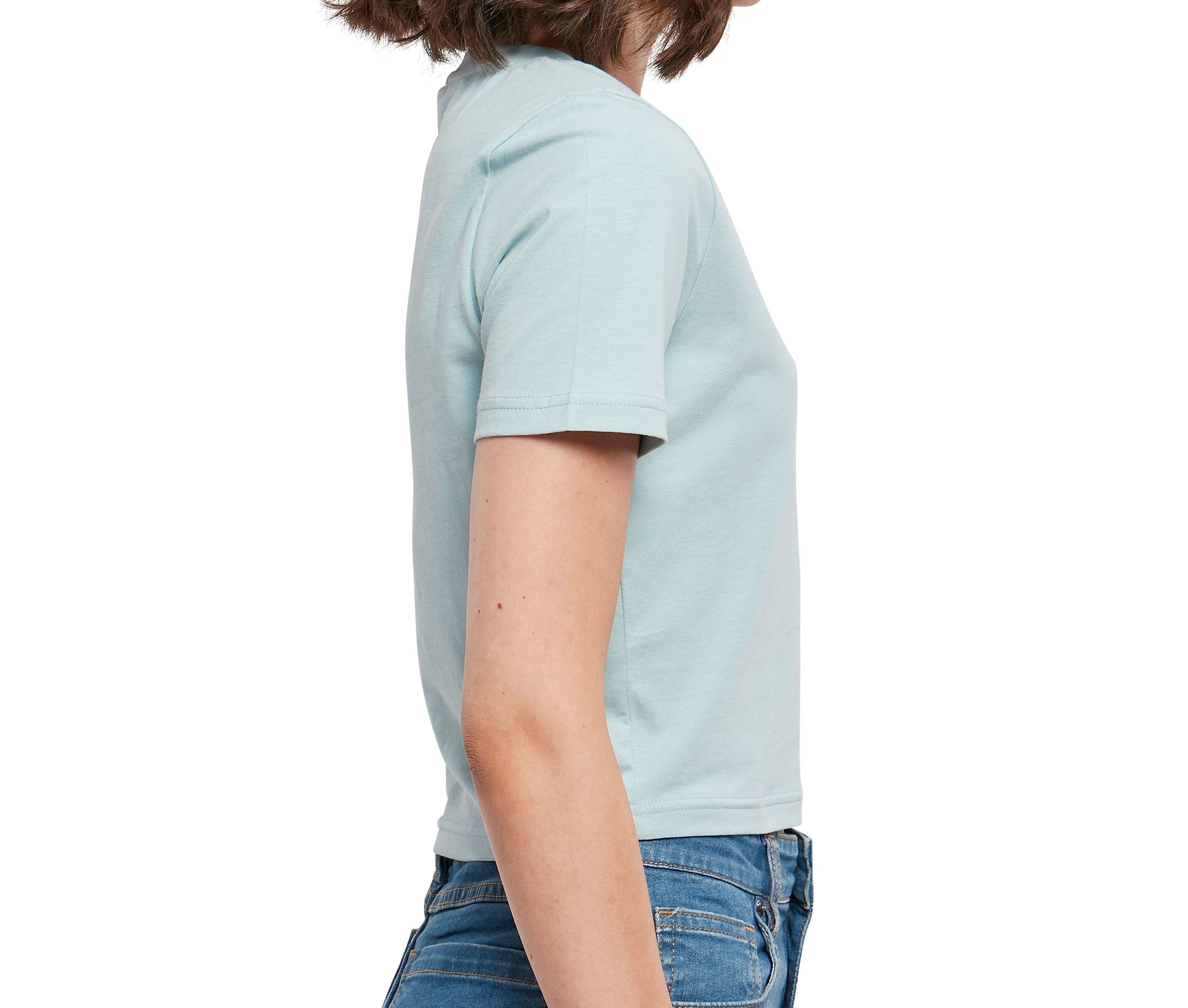 Tee-Shirt Femme "cropped" - Ocean Blue