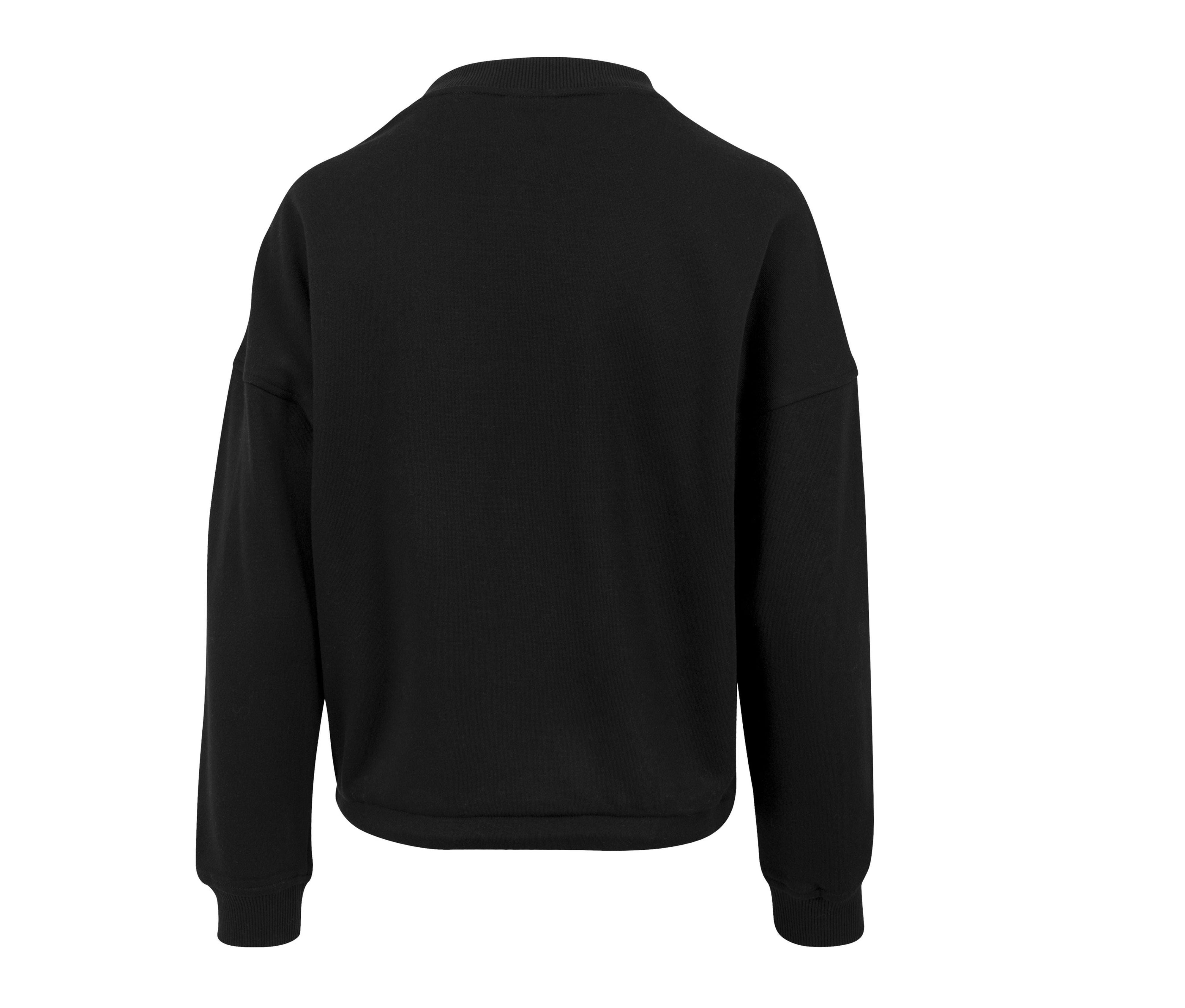 Sweat Femme Oversize Col Rond - Black