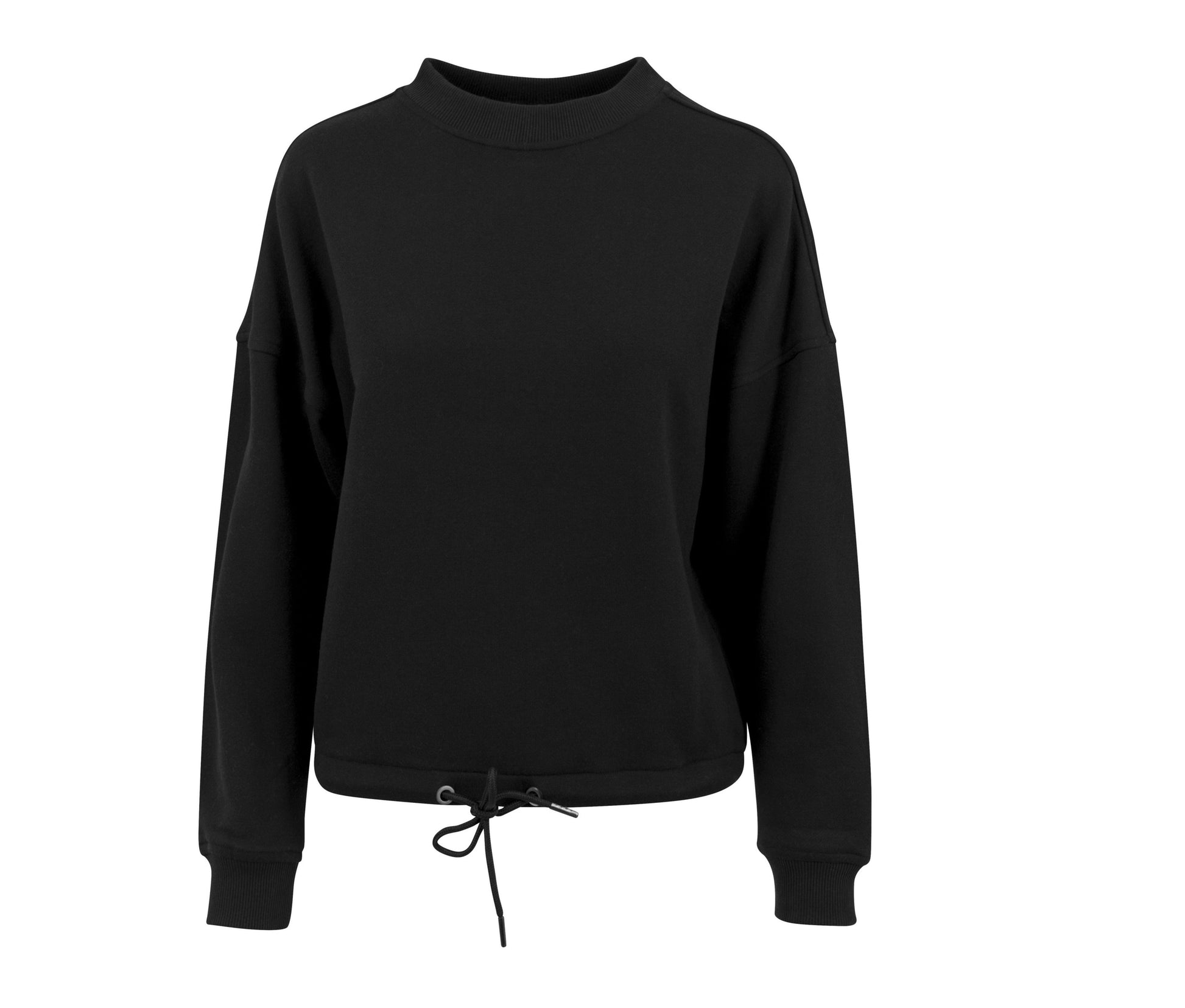 Sweat Femme Oversize Col Rond - Black