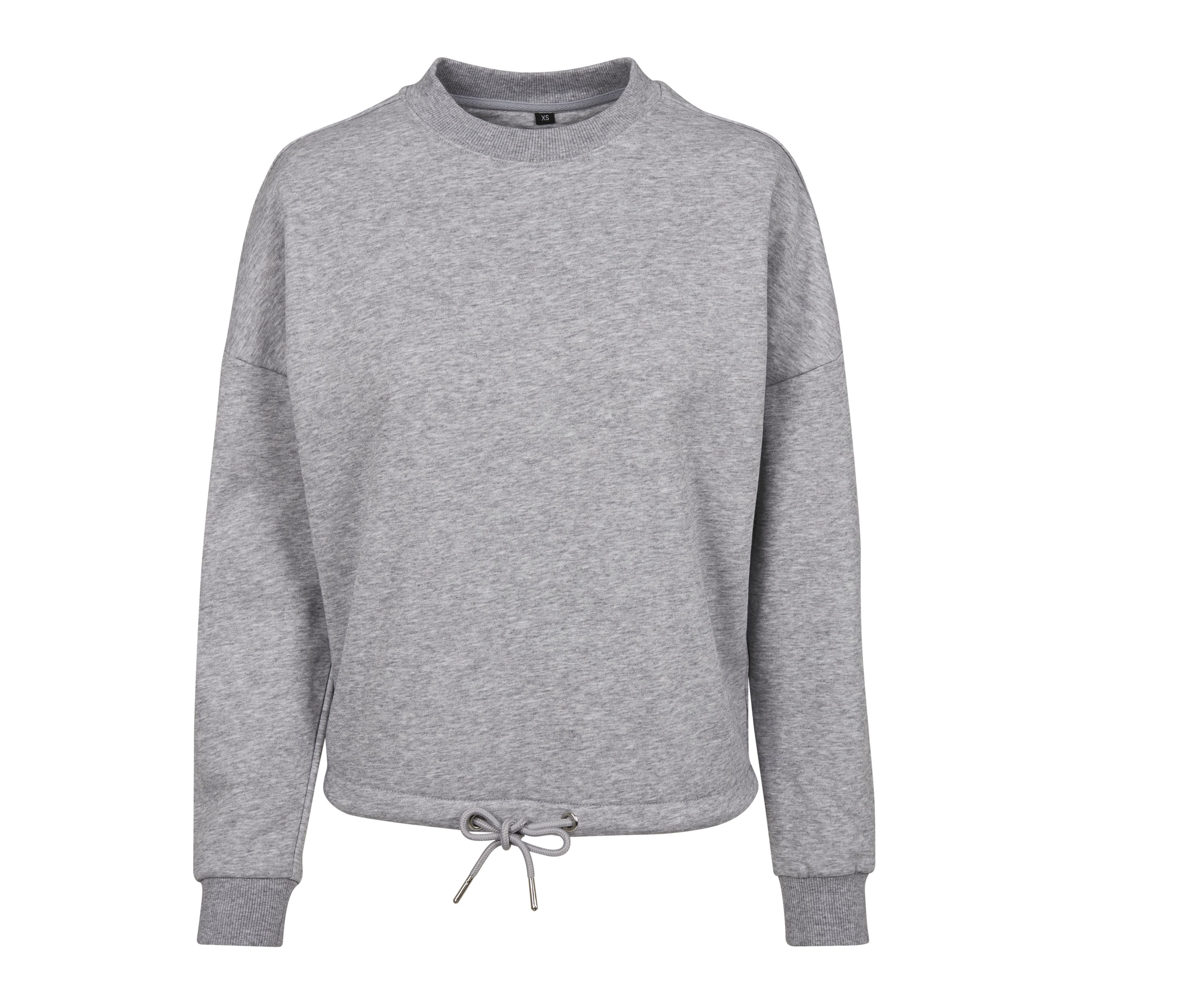 Sweat Femme Oversize Col Rond - Heather Grey