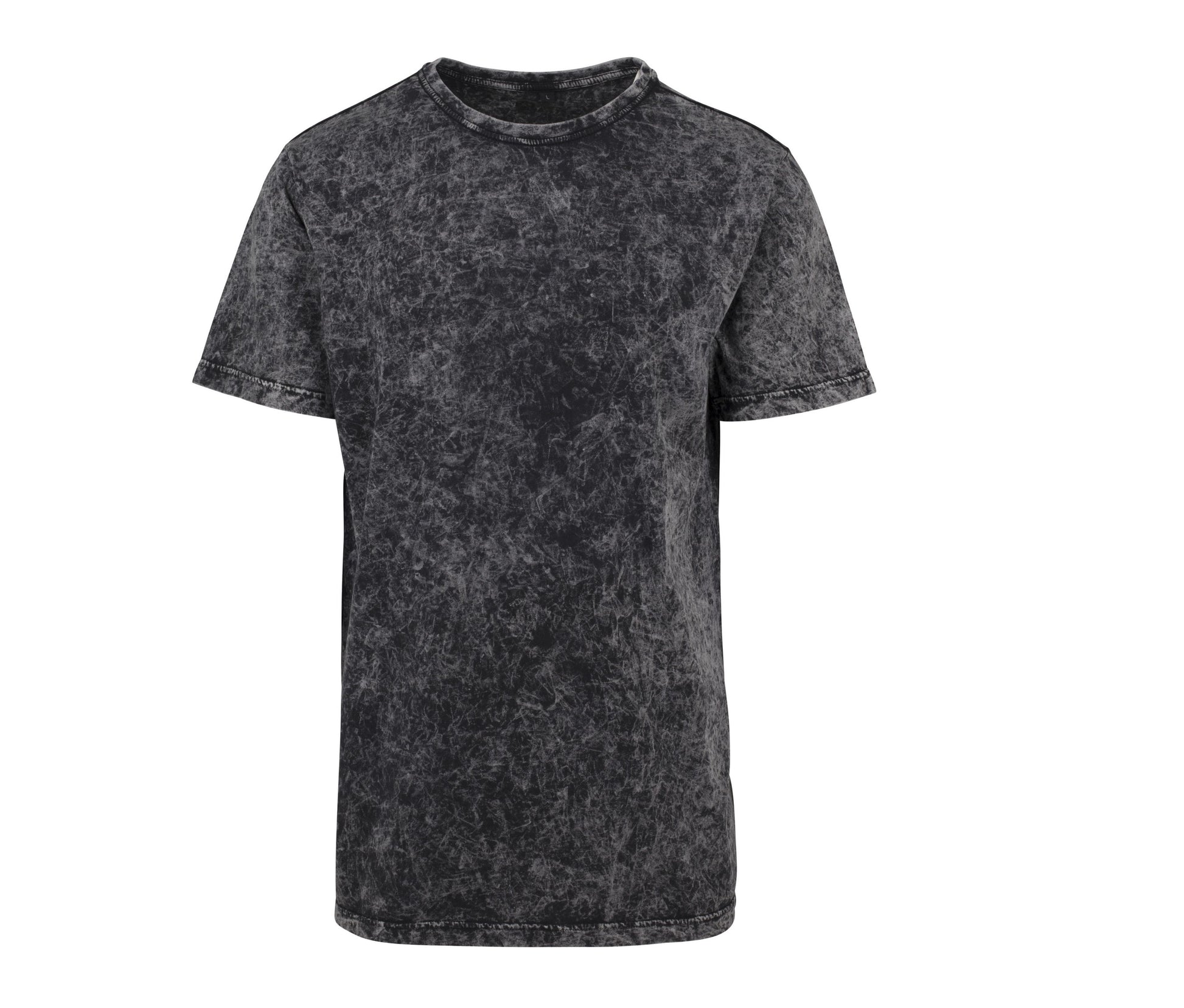 Tee-Shirt Homme Délavé - Dark Grey/white
