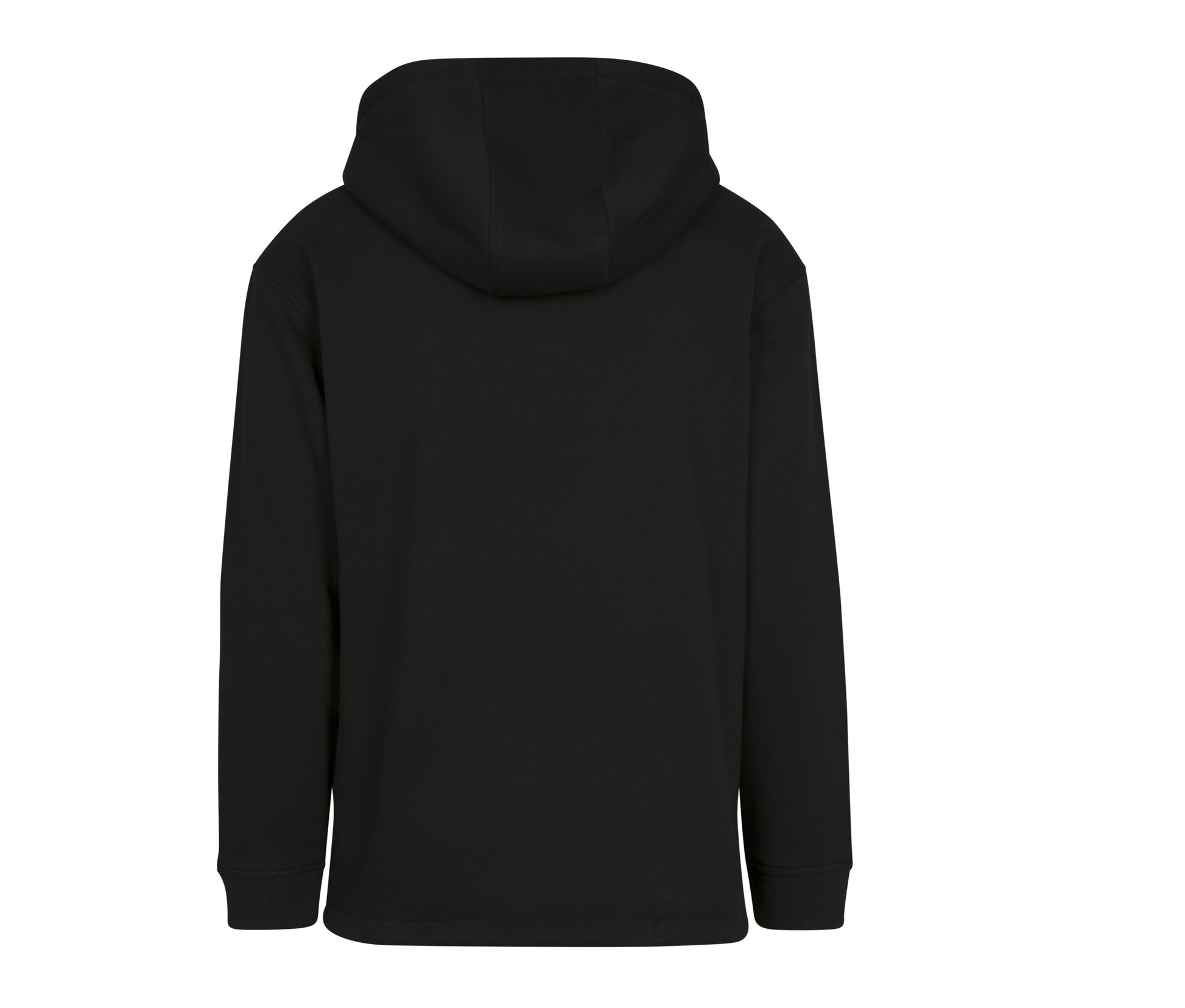Sweat Homme à Capuche Col Zippé - Black