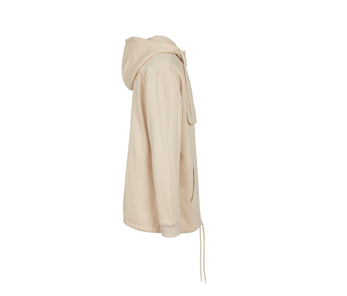Sweat Homme à Capuche Col Zippé - Sand